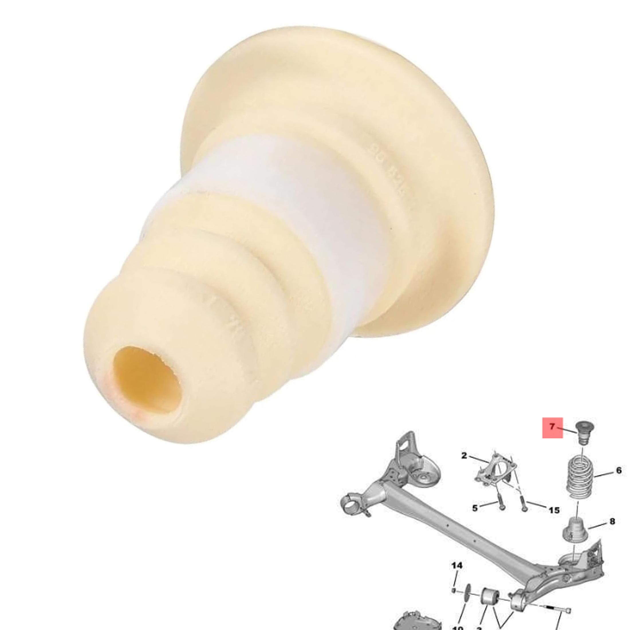 Kit ressorts butees suspension arriere pour Berlingo Partner 5008 PARTSLINE KC02511