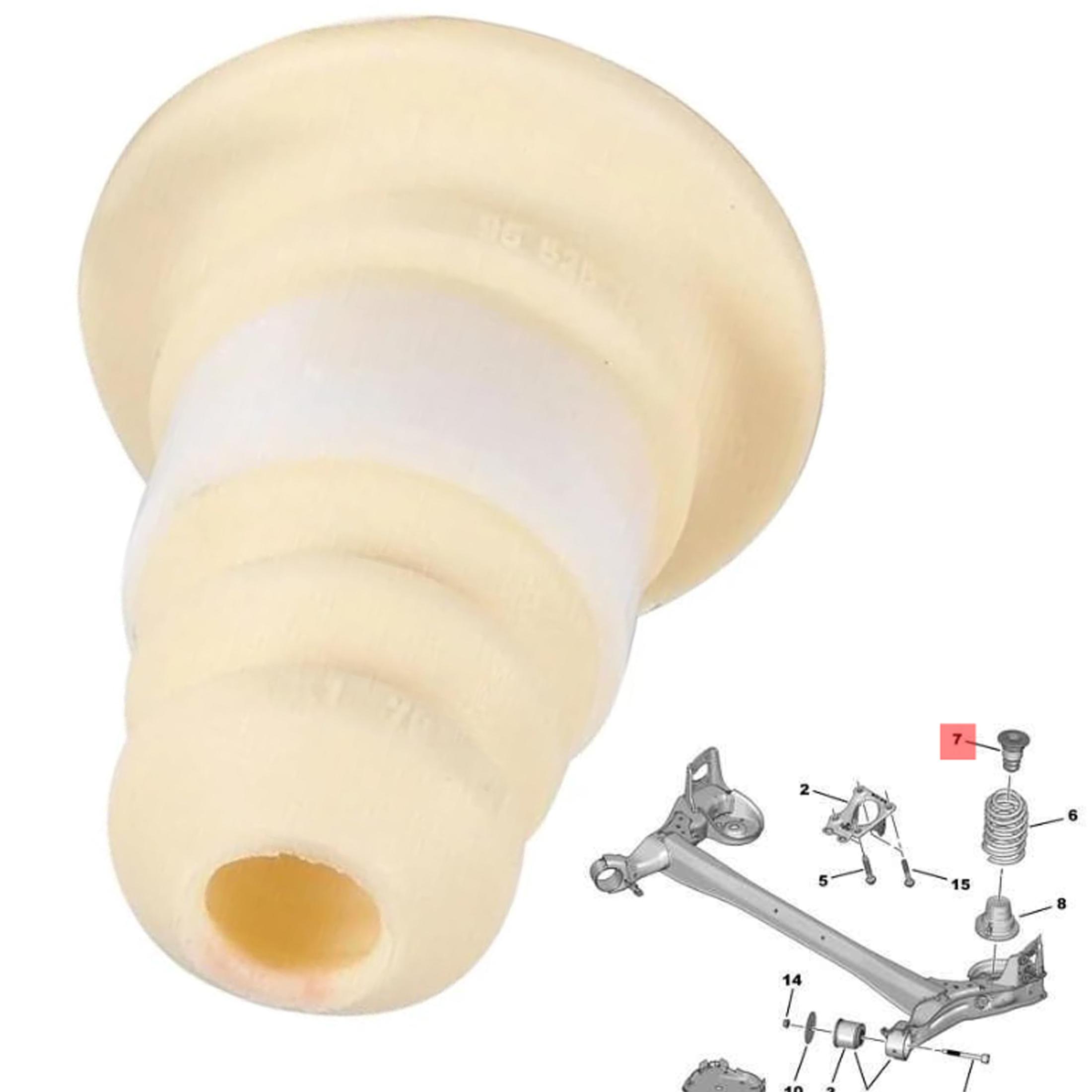 Kit ressorts butees suspension arriere pour Berlingo Partner 5008 PARTSLINE KC02511