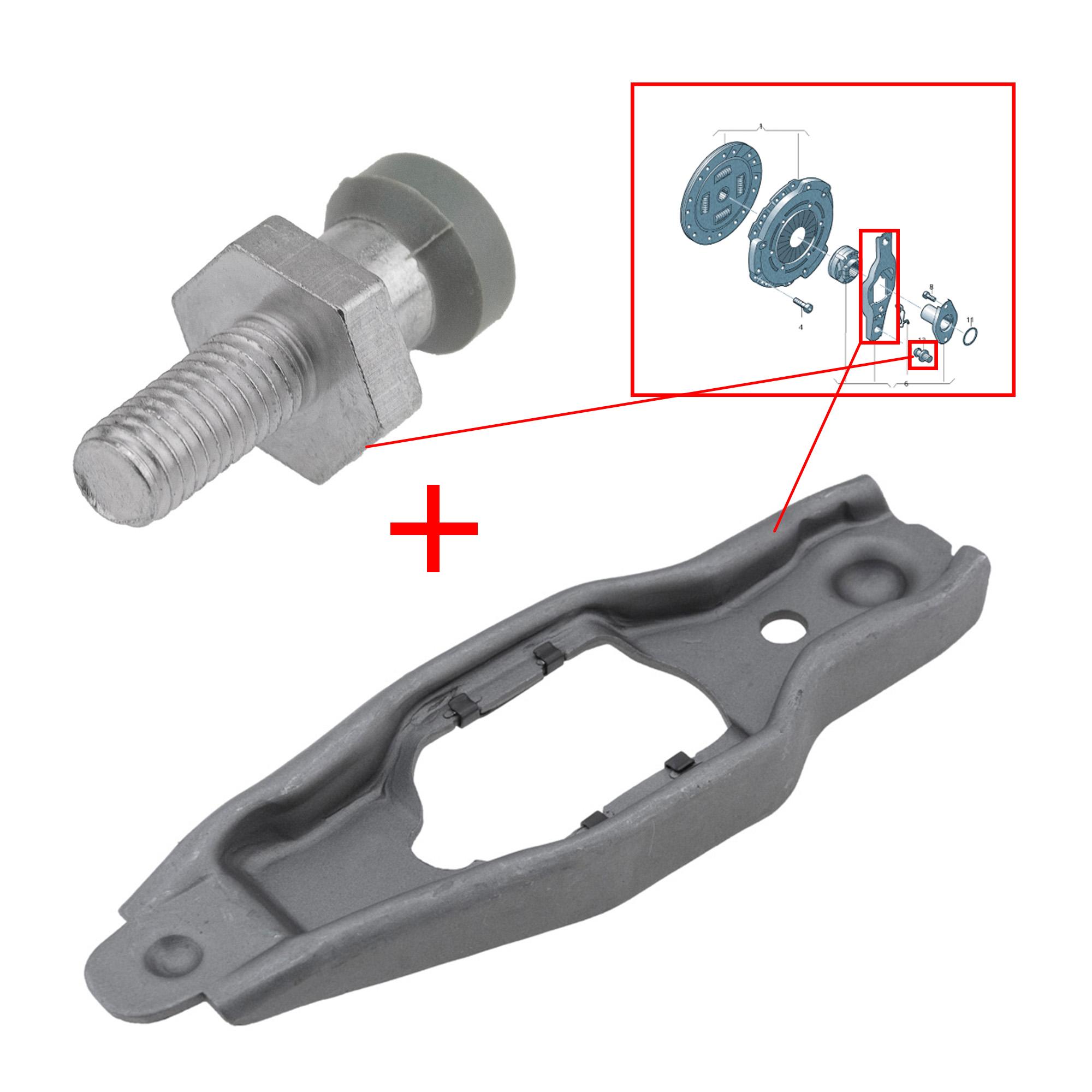 Fourchette embrayage avec rotule pour Golf A3 Octavia Passat PARTSLINE KC02546