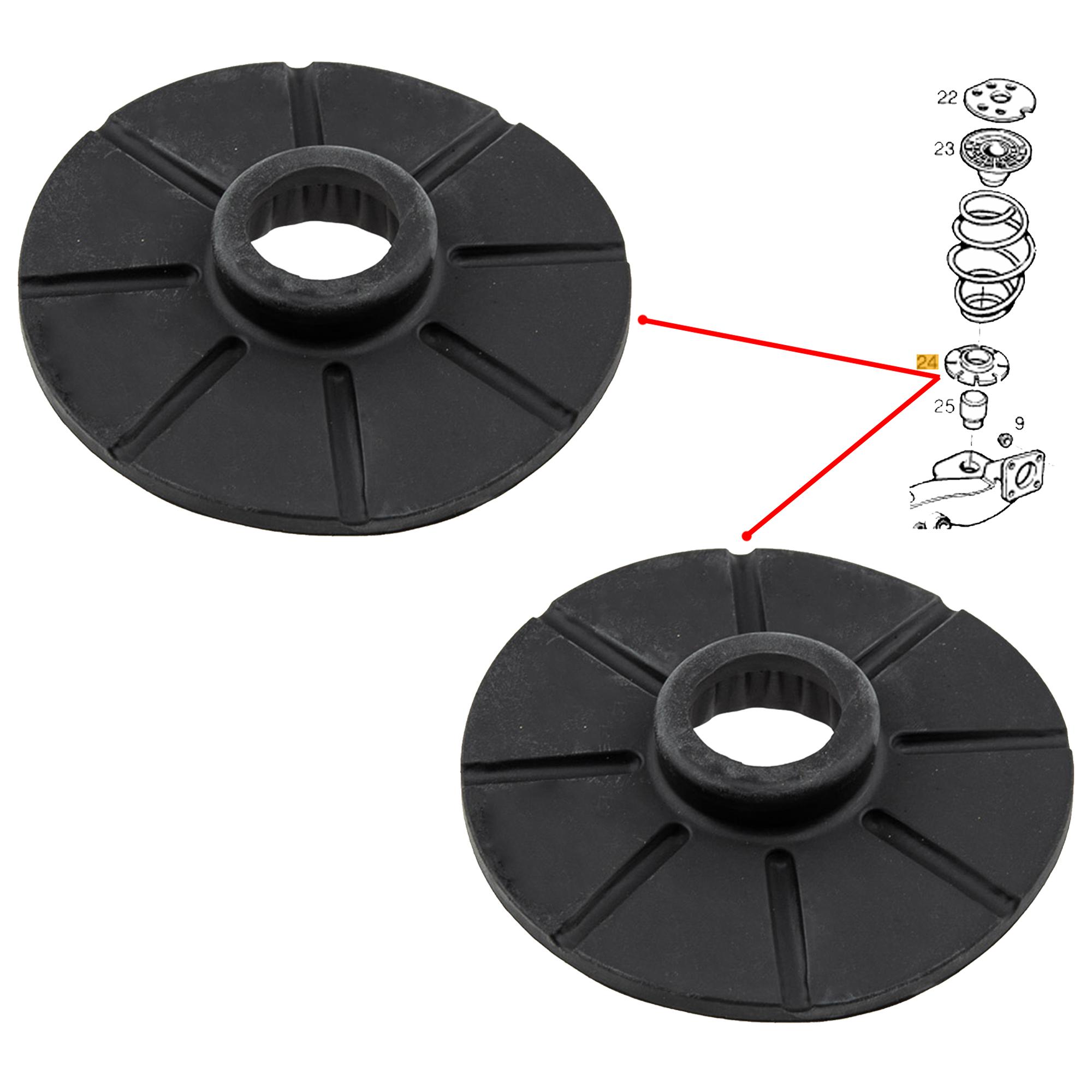 Kit 2 coupelles suspension arriere pour Astra Corsa Zafira PARTSLINE KC02571