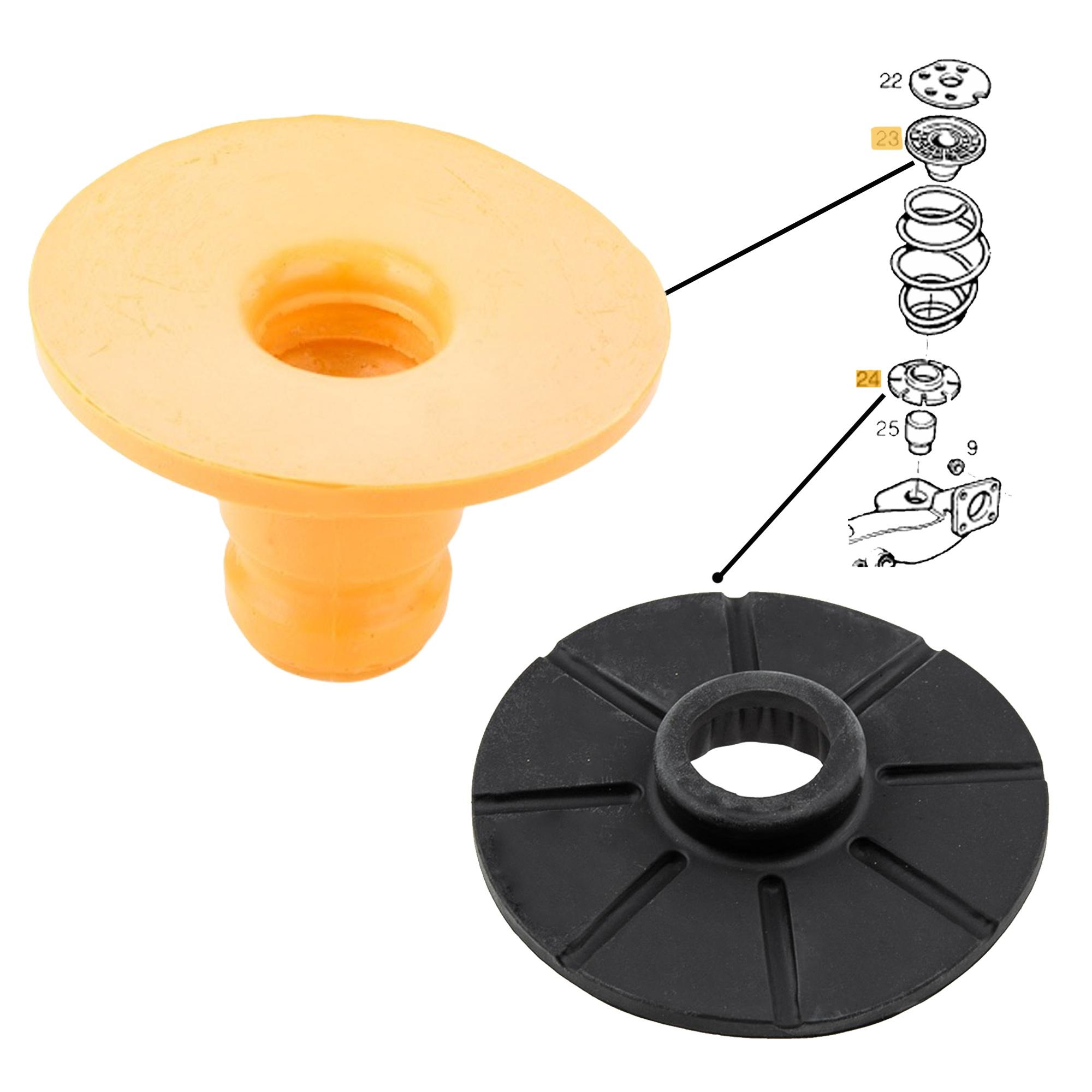 Butee coupelle suspension arriere pour Astra Kadett Zafira PARTSLINE KC02573