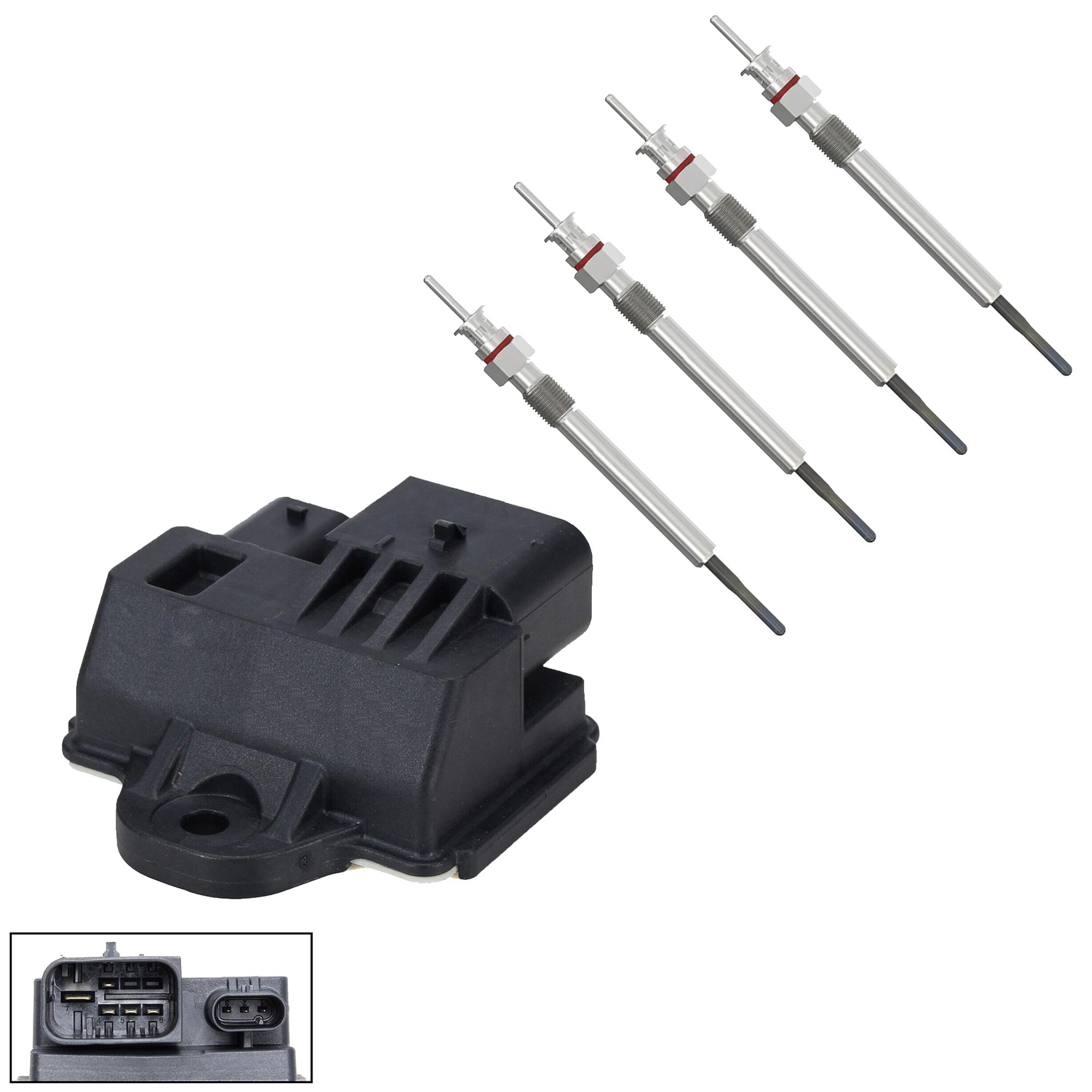 Boitier relai avec 4 bougies prechauffage pour Mini Cooper D SD One D PARTSLINE KC02615