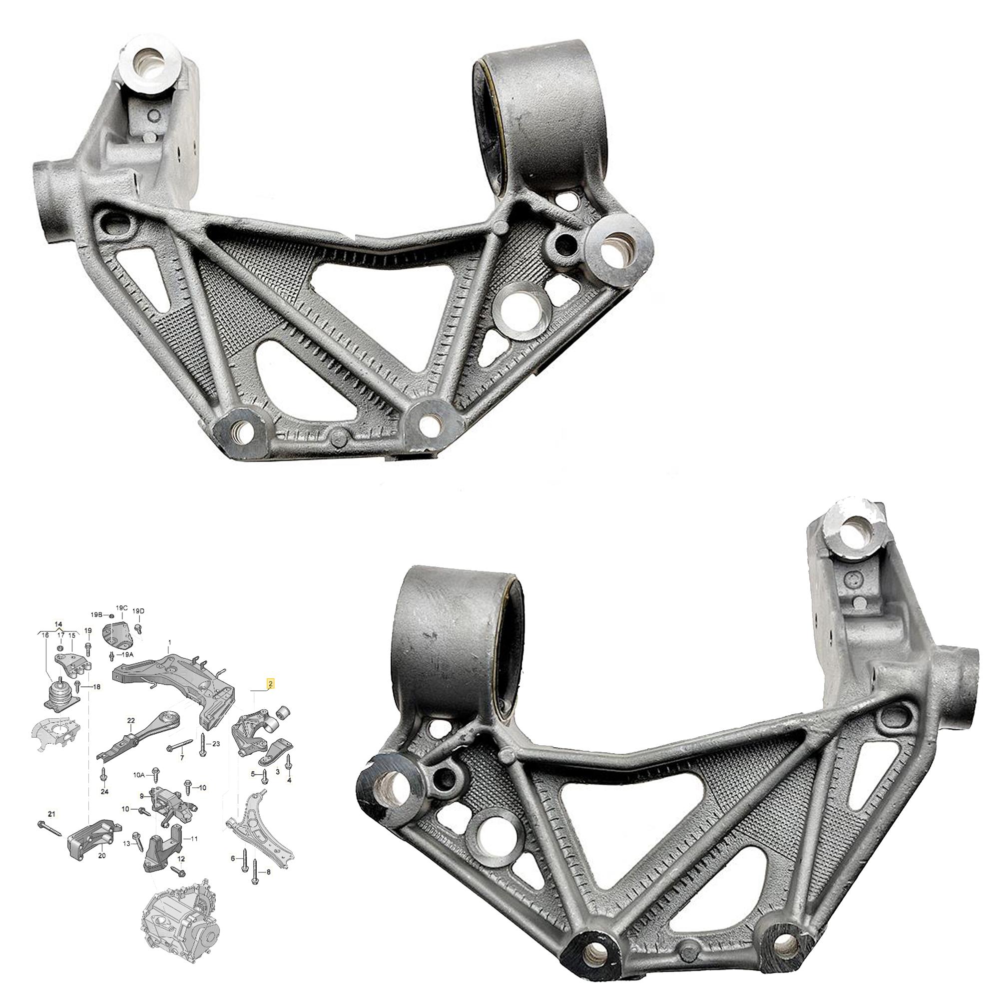 Kit supports bras suspension inferieur pour Ibiza Polo Fabia PARTSLINE KC02630