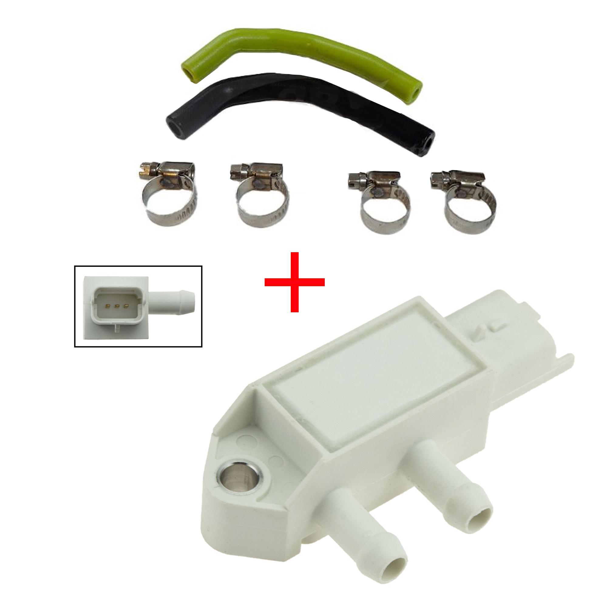 Capteur pression échappement avec tuyaux pour Peugeot Citroën Renault 1.5 BlueHDi PARTSLINE KC02708
