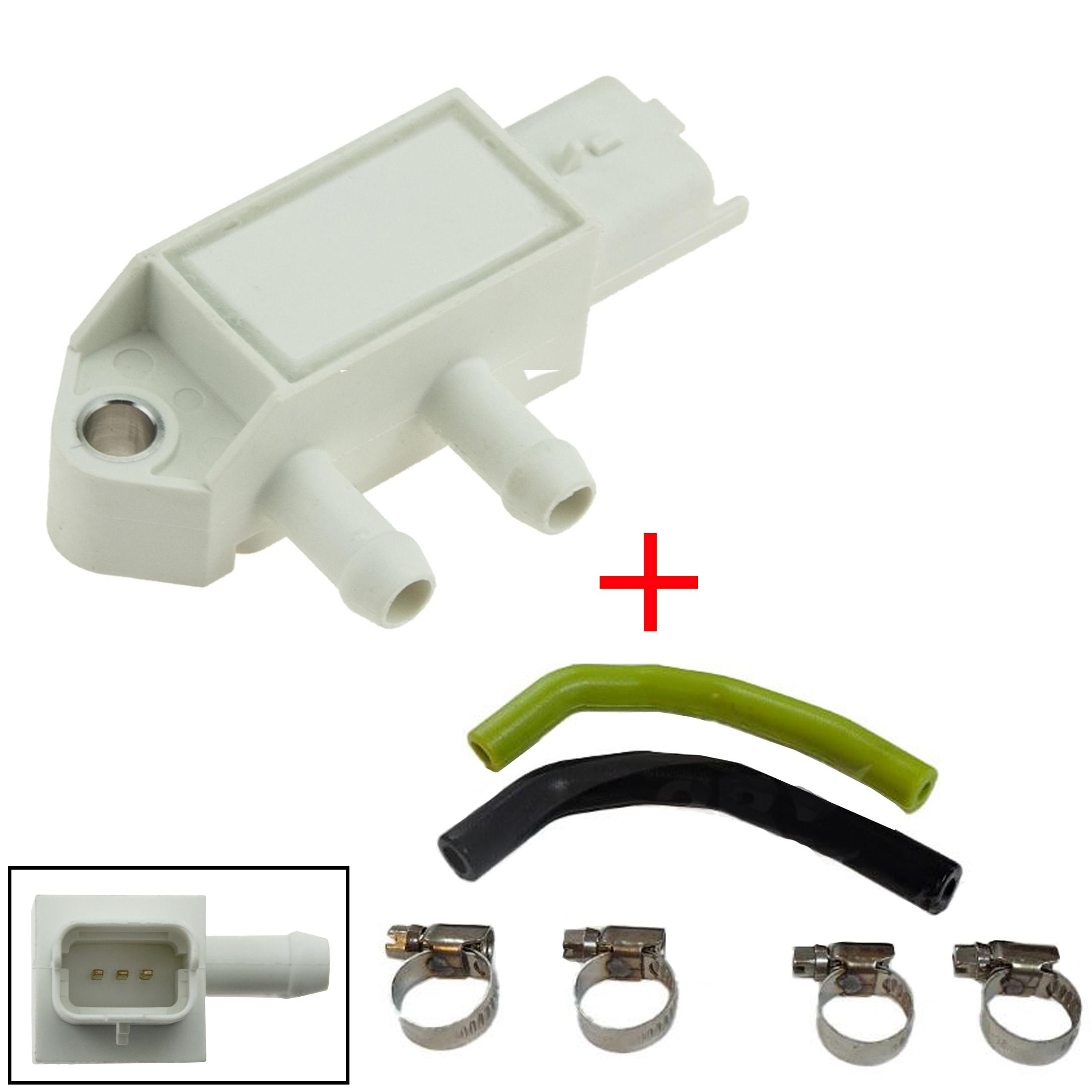 Capteur pression échappement avec tuyaux pour Peugeot Citroën Renault 1.5 BlueHDi PARTSLINE KC02708