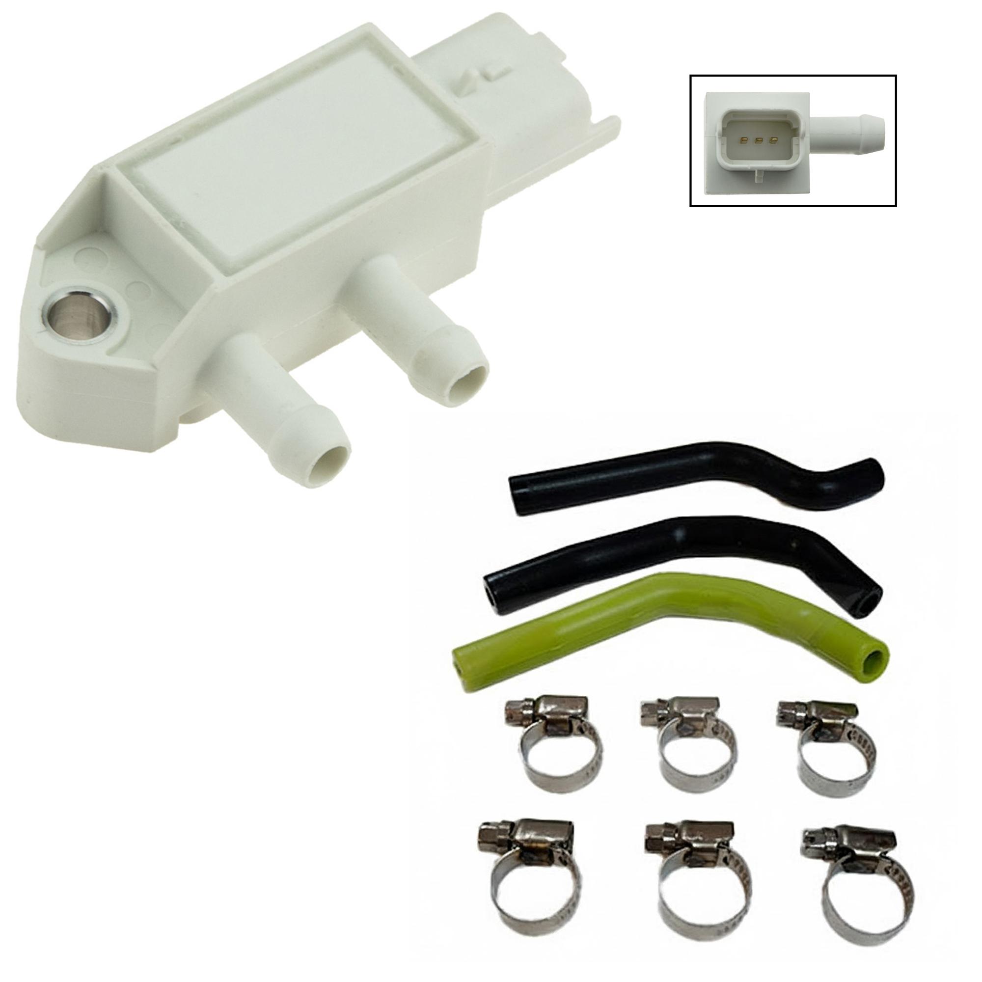 Capteur pression échappement avec 3 tuyaux pour Renault Dacia 1.5 dCi PARTSLINE KC02709