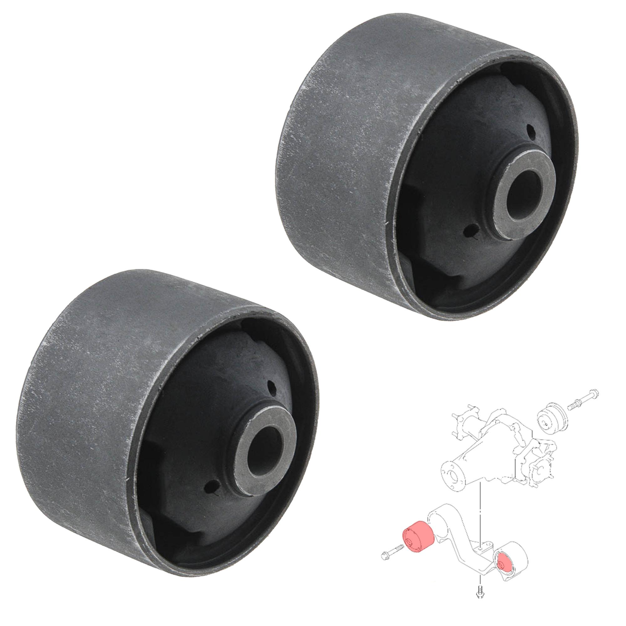 2 Silentbloc avant support différentiel arrière pour Grand Vitara II 1.6 2.0 2.4 PARTSLINE KC02715