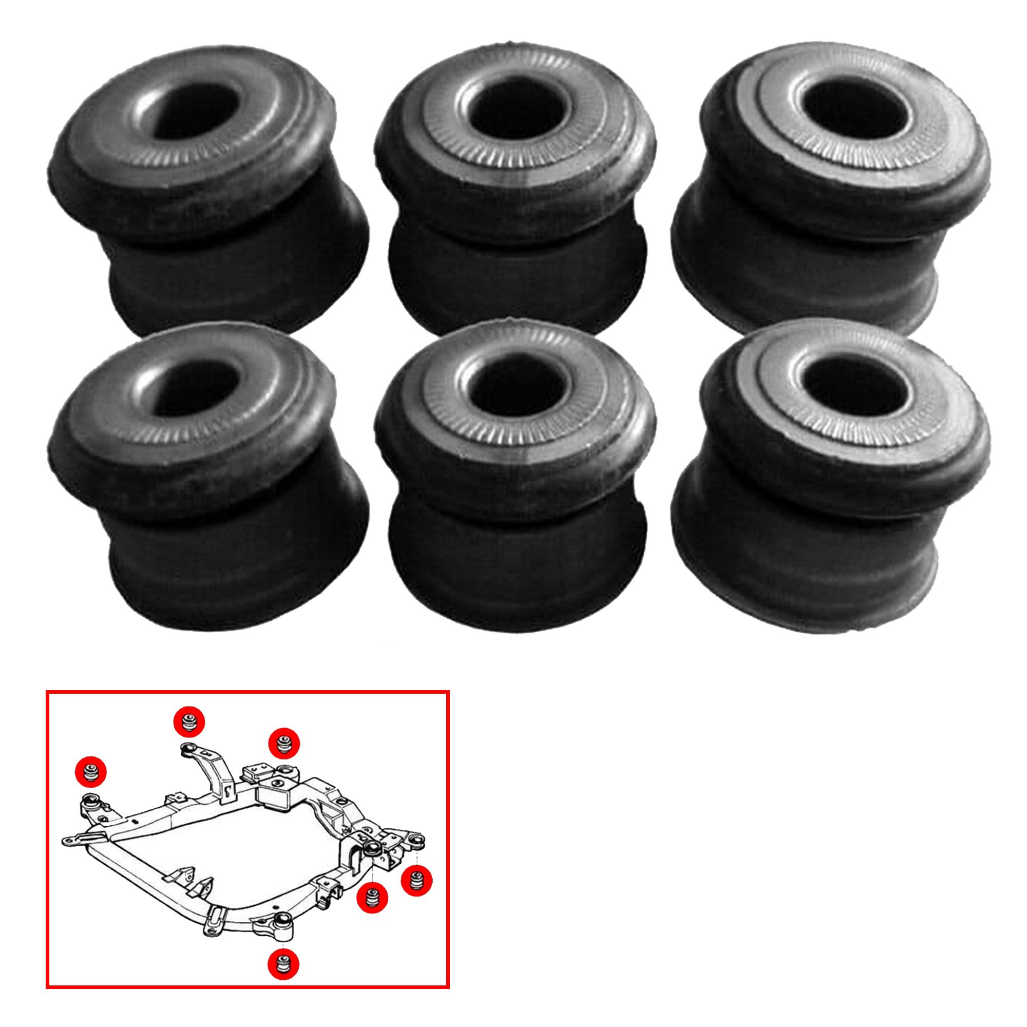 Lot de 6 Silentbloc berceau moteur pour Astra G H Zafira A B PARTSLINE KC02717