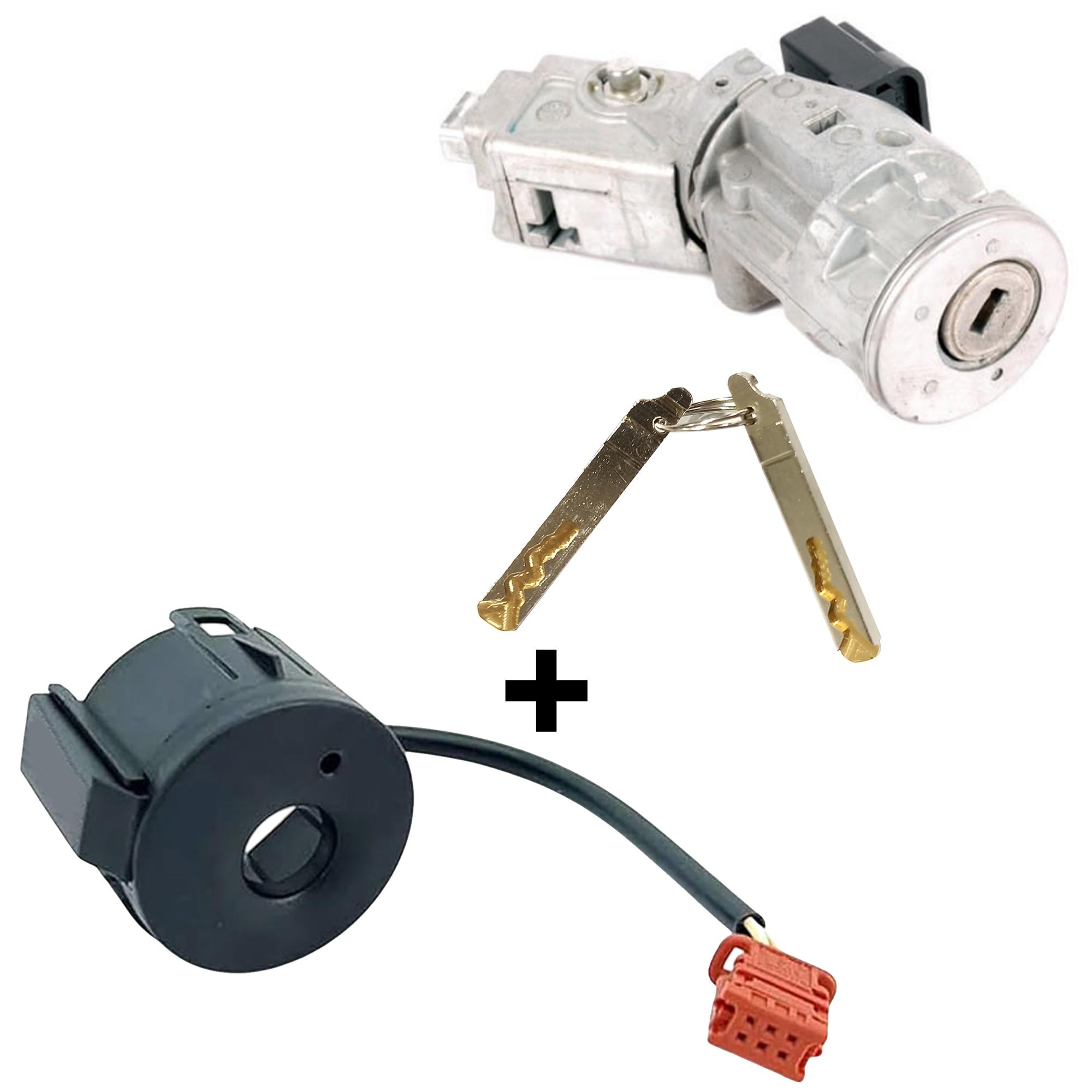 Antivol direction avec transpondeur 2 clés pour C3 C5 207 308 407 Partner Berlingo PARTSLINE KC02736