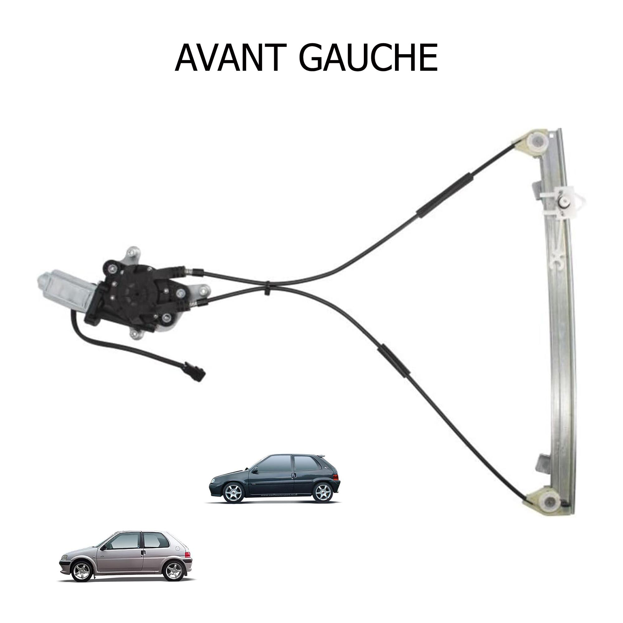 Leve vitre avant gauche pour Peugeot 106 ou Citroën Saxo 3 portes PARTSLINE SC15702
