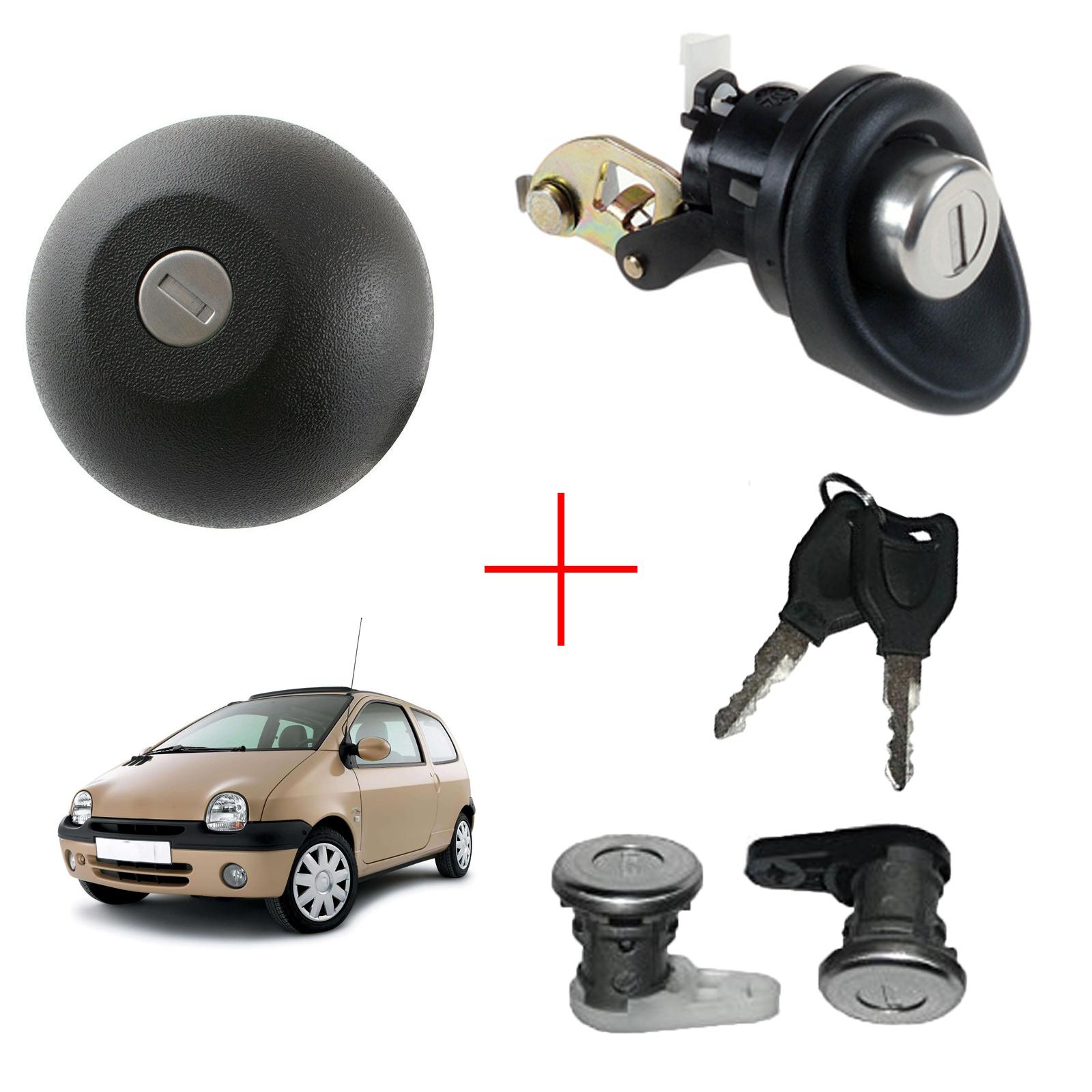 Kit serrures porte coffre bouchon carburant pour Twingo I PARTSLINE SC17925