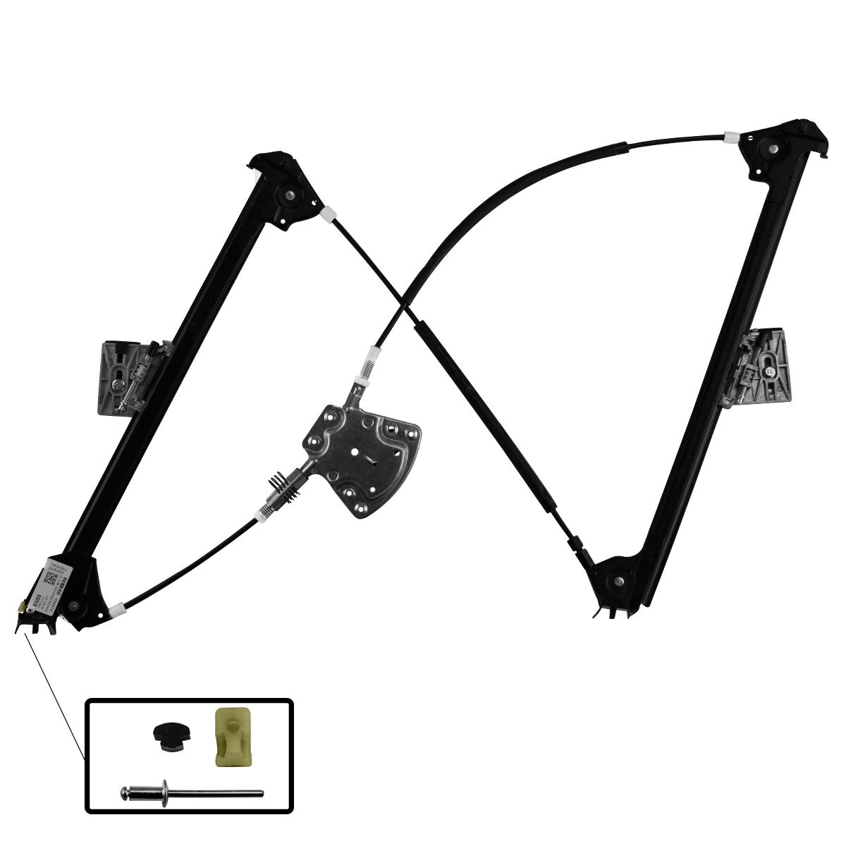 Mécanisme de lève-vitre avant droit pour Porsche Boxter (986) 911 (996) 1996-2005 PARTSLINE SC17997