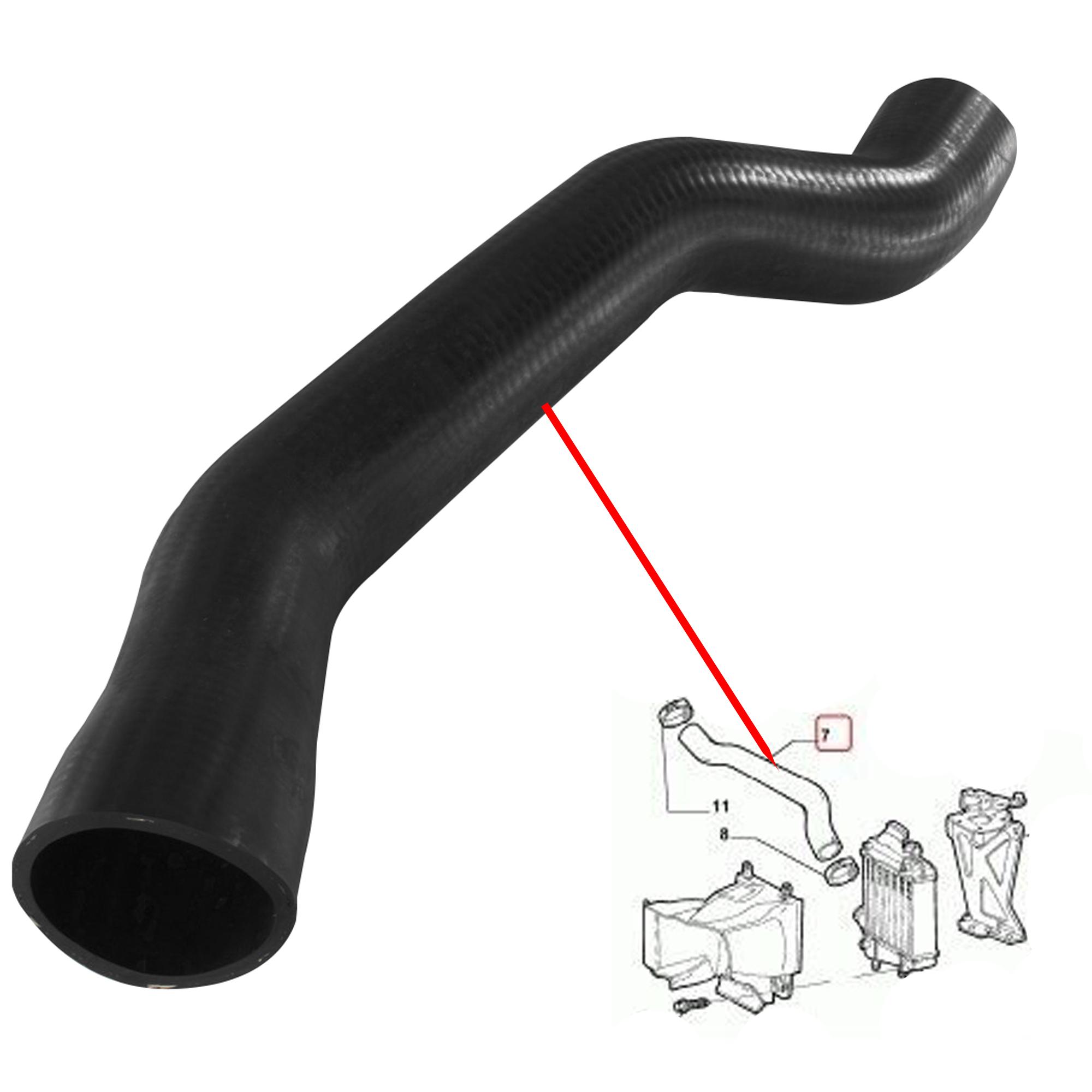 Durite Inférieure d’échangeur de turbo pour Alfa 147, 156, GT 1.9 JTD 1.9 JTDM PARTSLINE SC18131