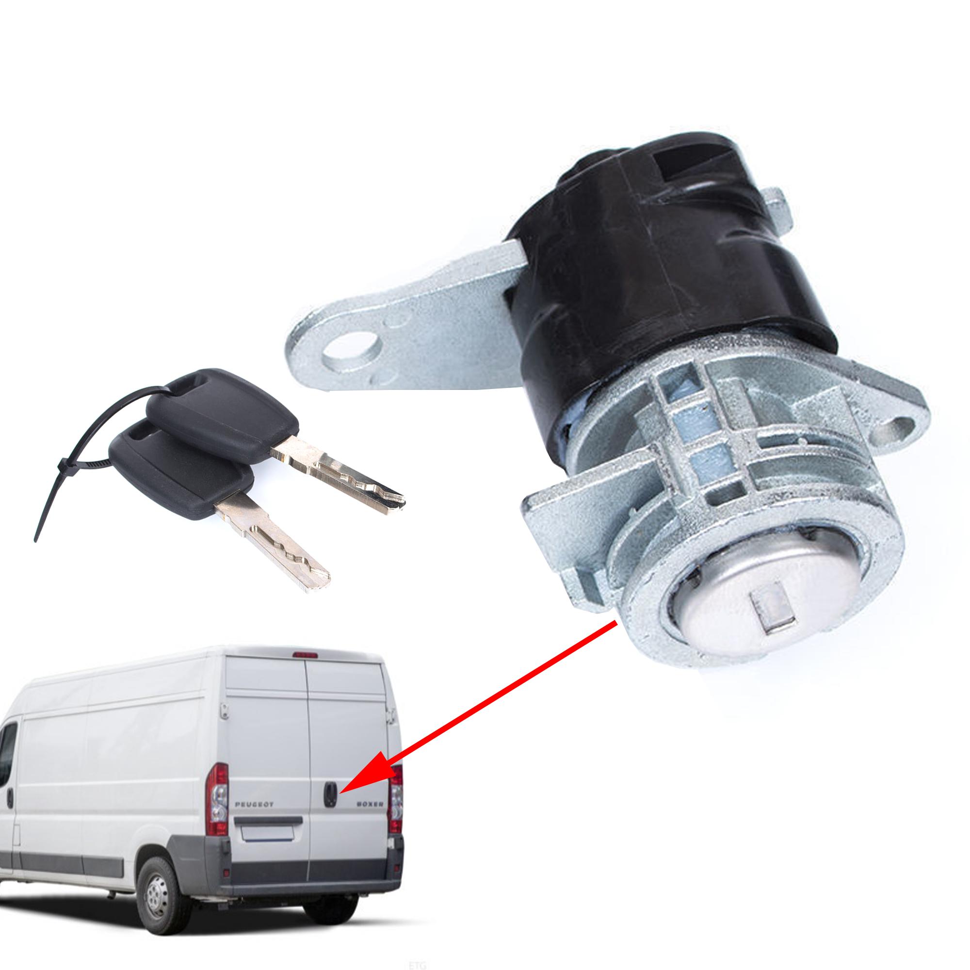Barillet serrure porte battante arriere pour Jumper Boxer Ducato PARTSLINE SC24001