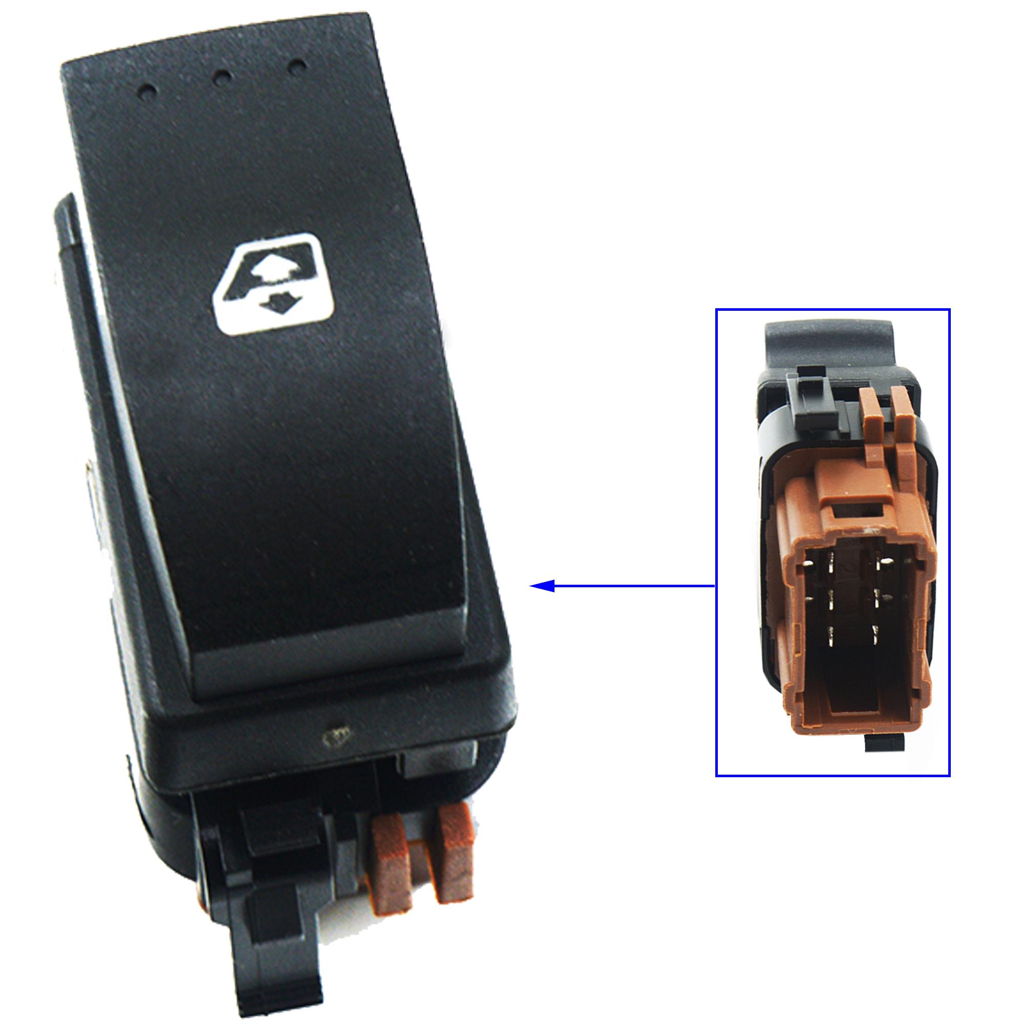 Bouton lève vitre avant droit pour Trafic 2 Master II Vivaro Movano Primastar PARTSLINE SC24120