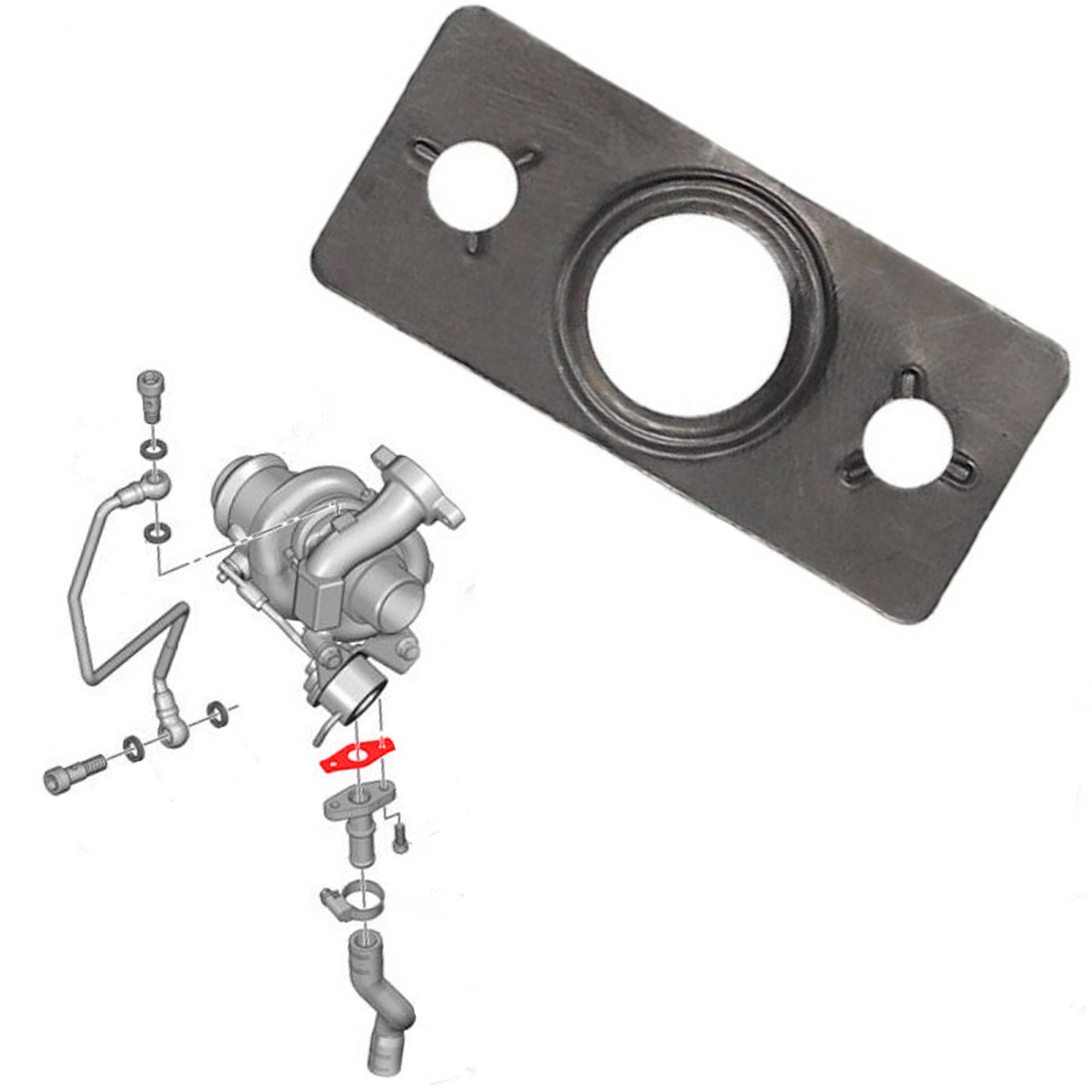 Joint du raccord d'huile de turbo pour 1.6 HDi, TDCi 1.6d PARTSLINE SC24521