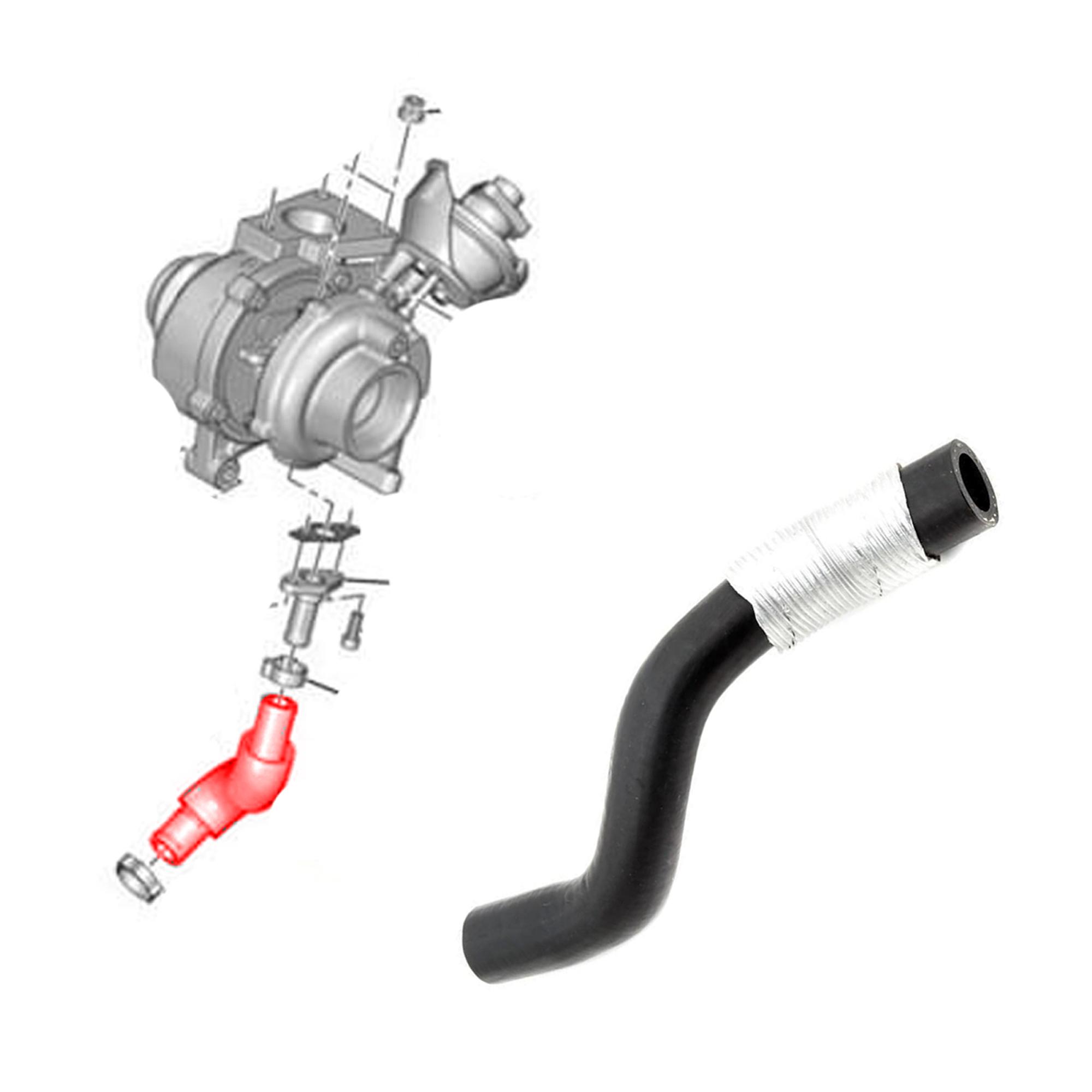 Tuyau d'aspiration du turbocompresseur pour moteur 1.6 HDi, TDCi, 1.6d PARTSLINE SC30875