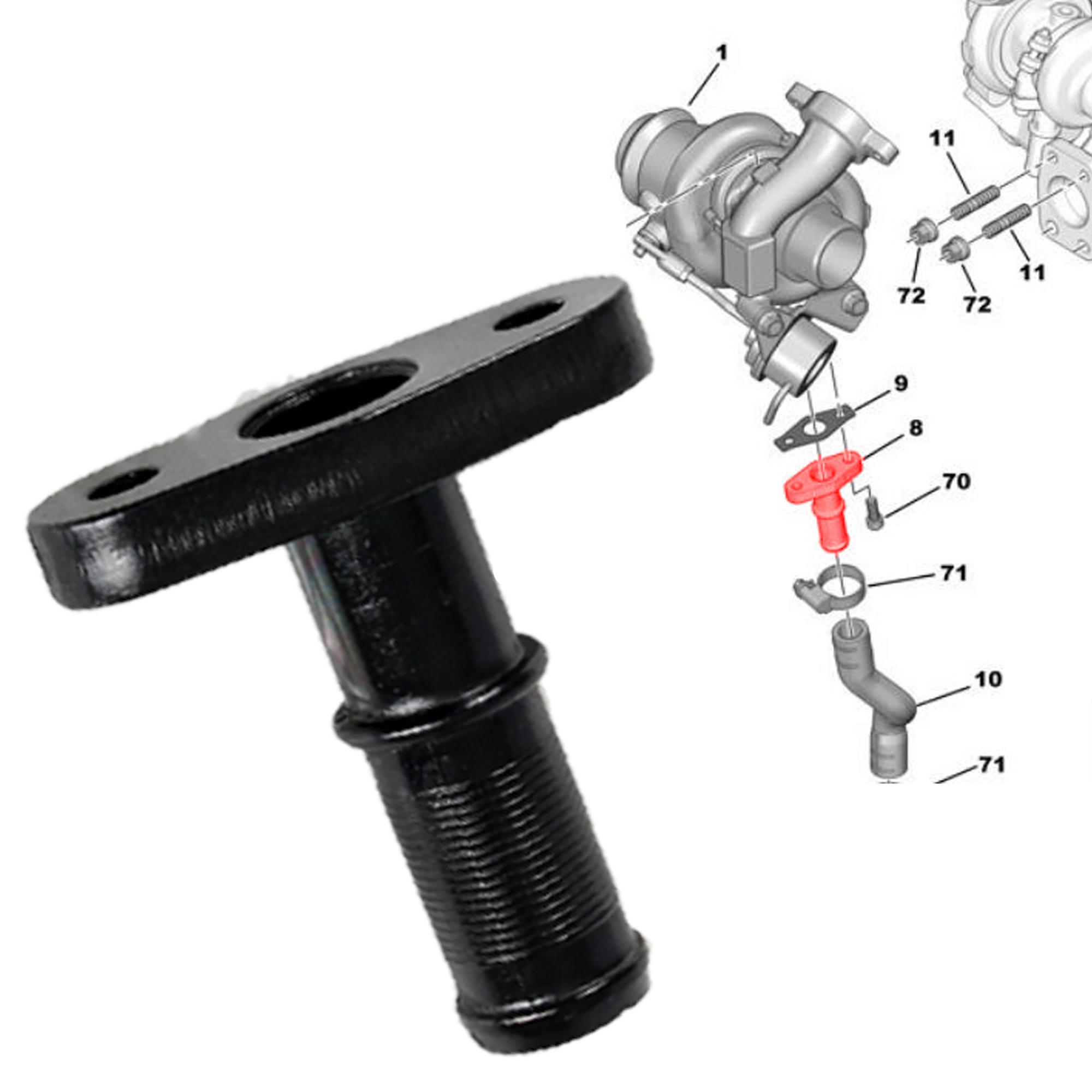 Raccord de retour d'huile pour Citroën, Ford, Mazda, Mini, Peugeot, Volvo 1.6 Hdi PARTSLINE SC31064