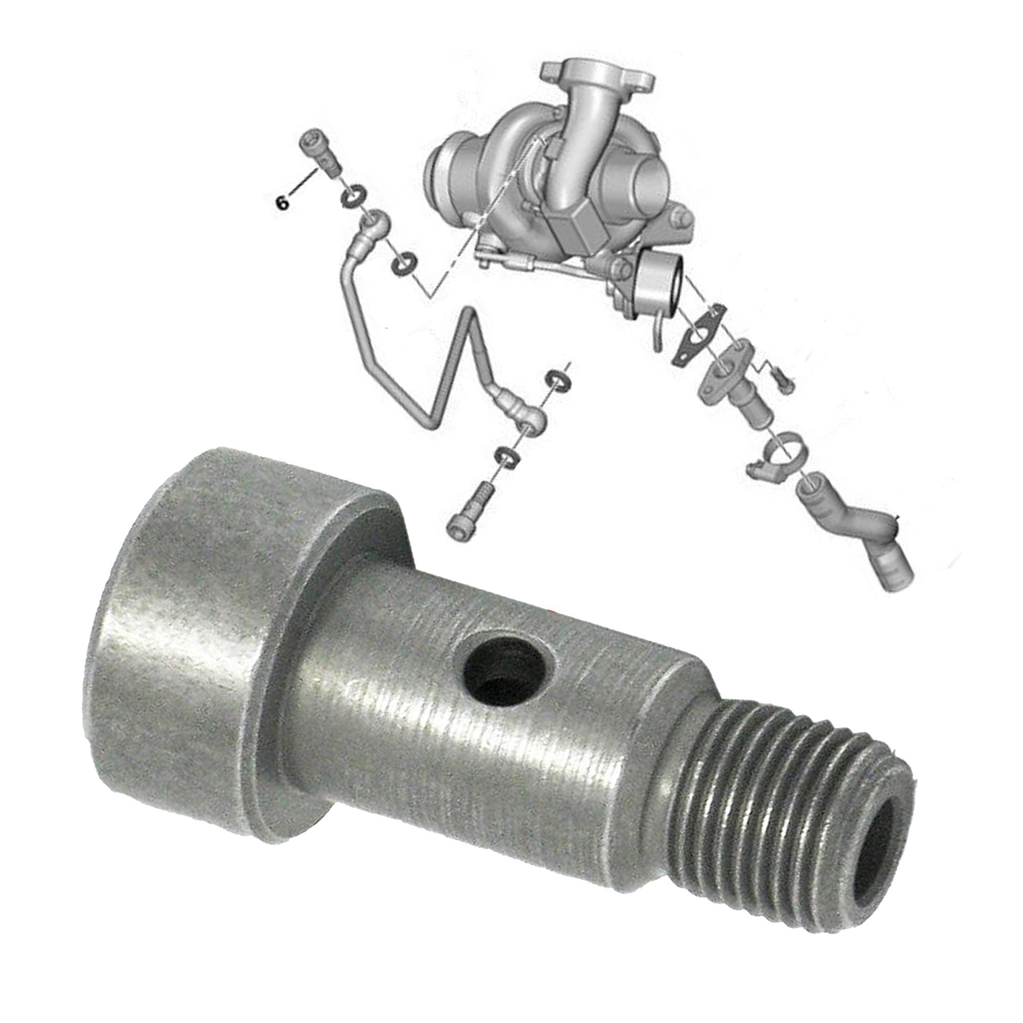 Vis banjos du haut tuyau graissage huile turbo pour moteur 1.6 HDi, TDCi PARTSLINE SC31065