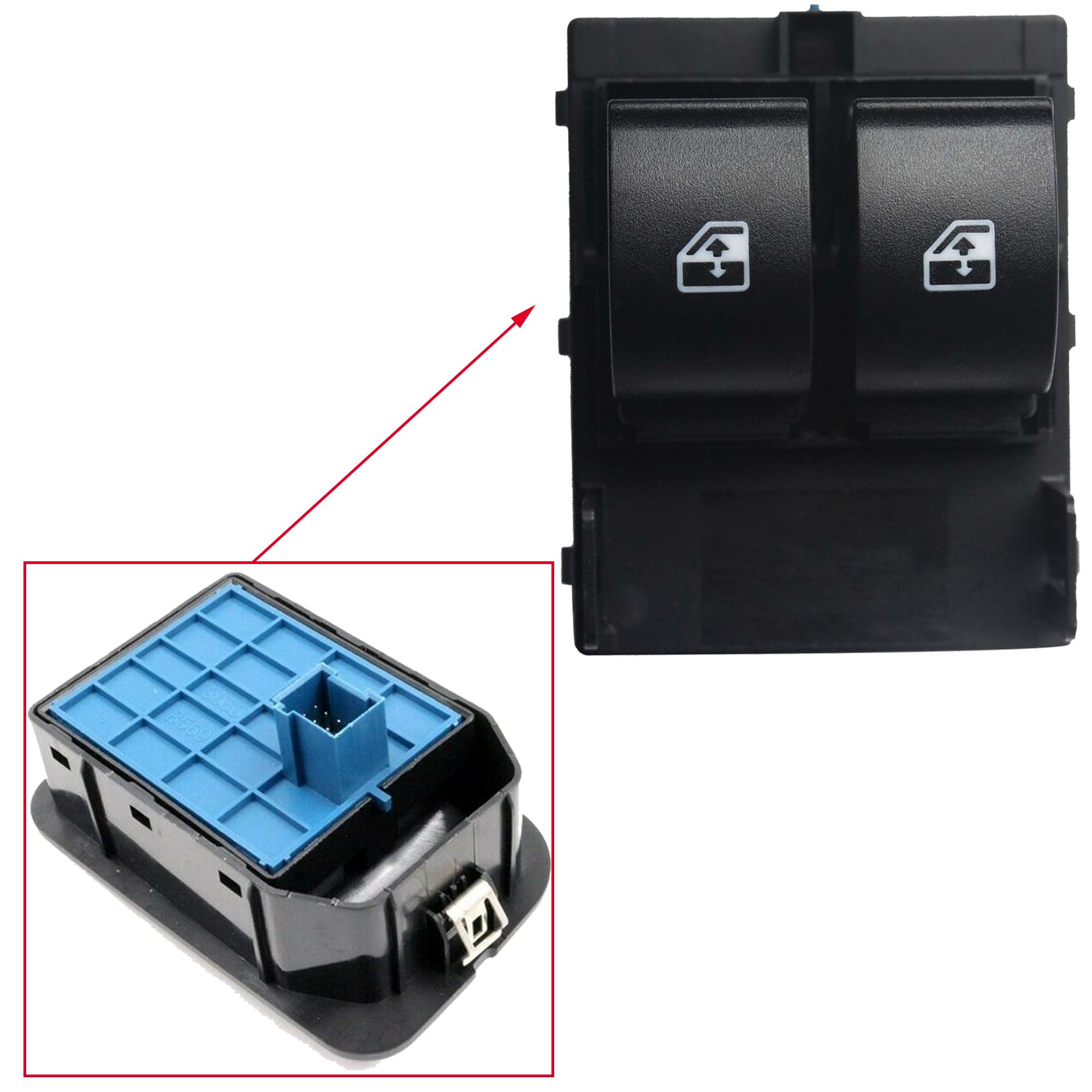 Bouton, Interrupteur de lève-vitre avant gauche pour Fiat Fiorino et Fiat Qubo PARTSLINE SC32636
