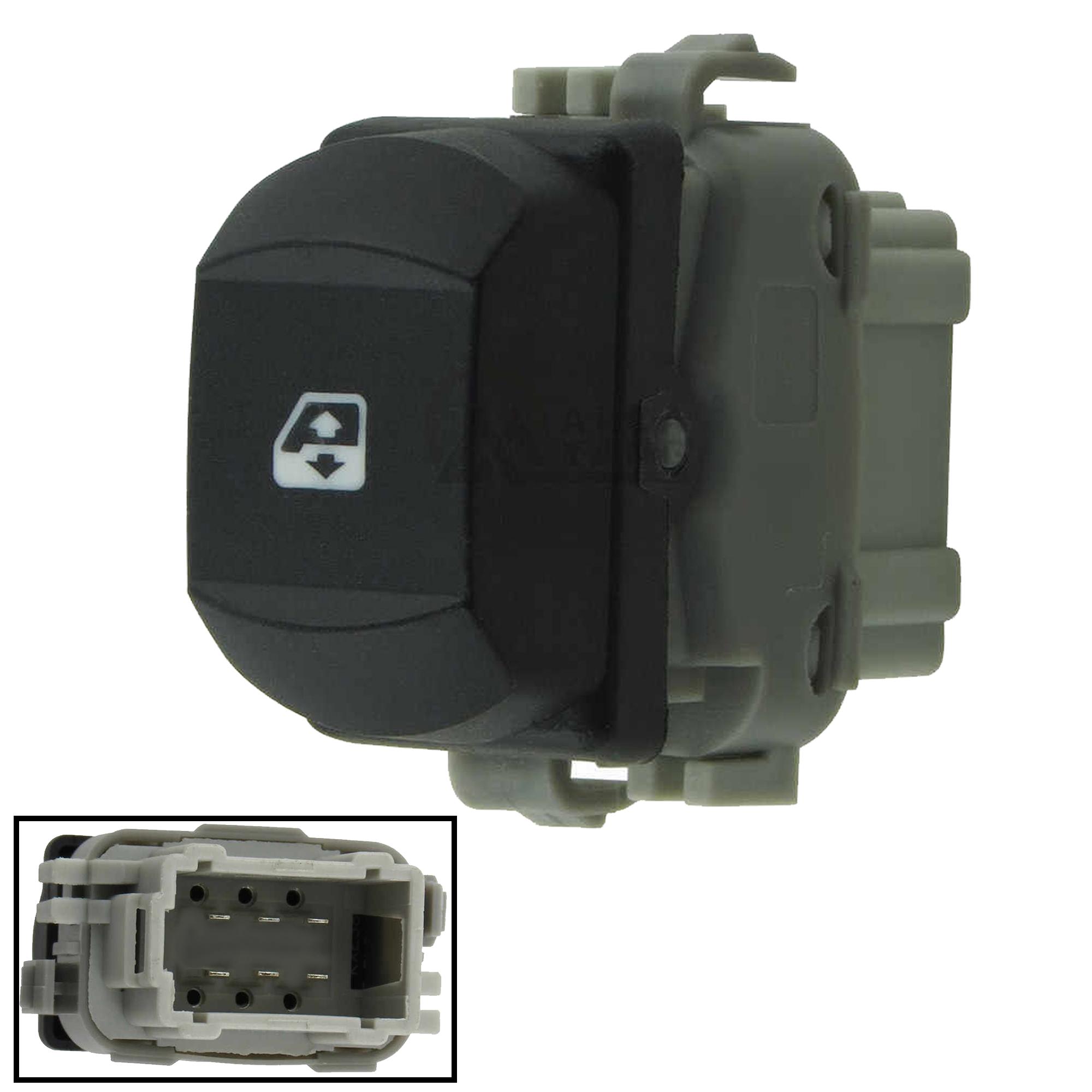 Bouton de lève-vitre avant droit pour Renault Clio 3 Espace 4 Megane 2 Scénic 2 PARTSLINE SC32681