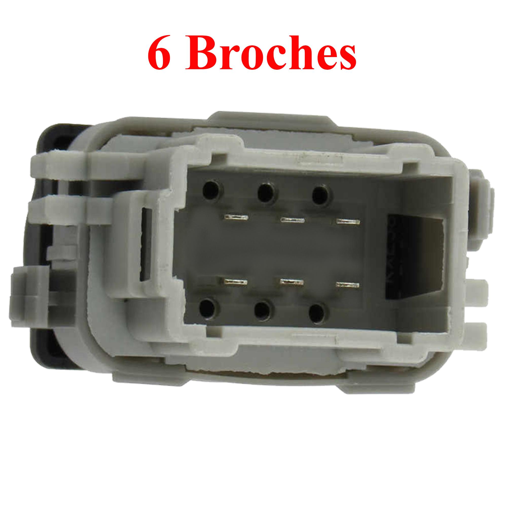 Bouton de lève-vitre avant droit pour Renault Clio 3 Espace 4 Megane 2 Scénic 2 PARTSLINE SC32681