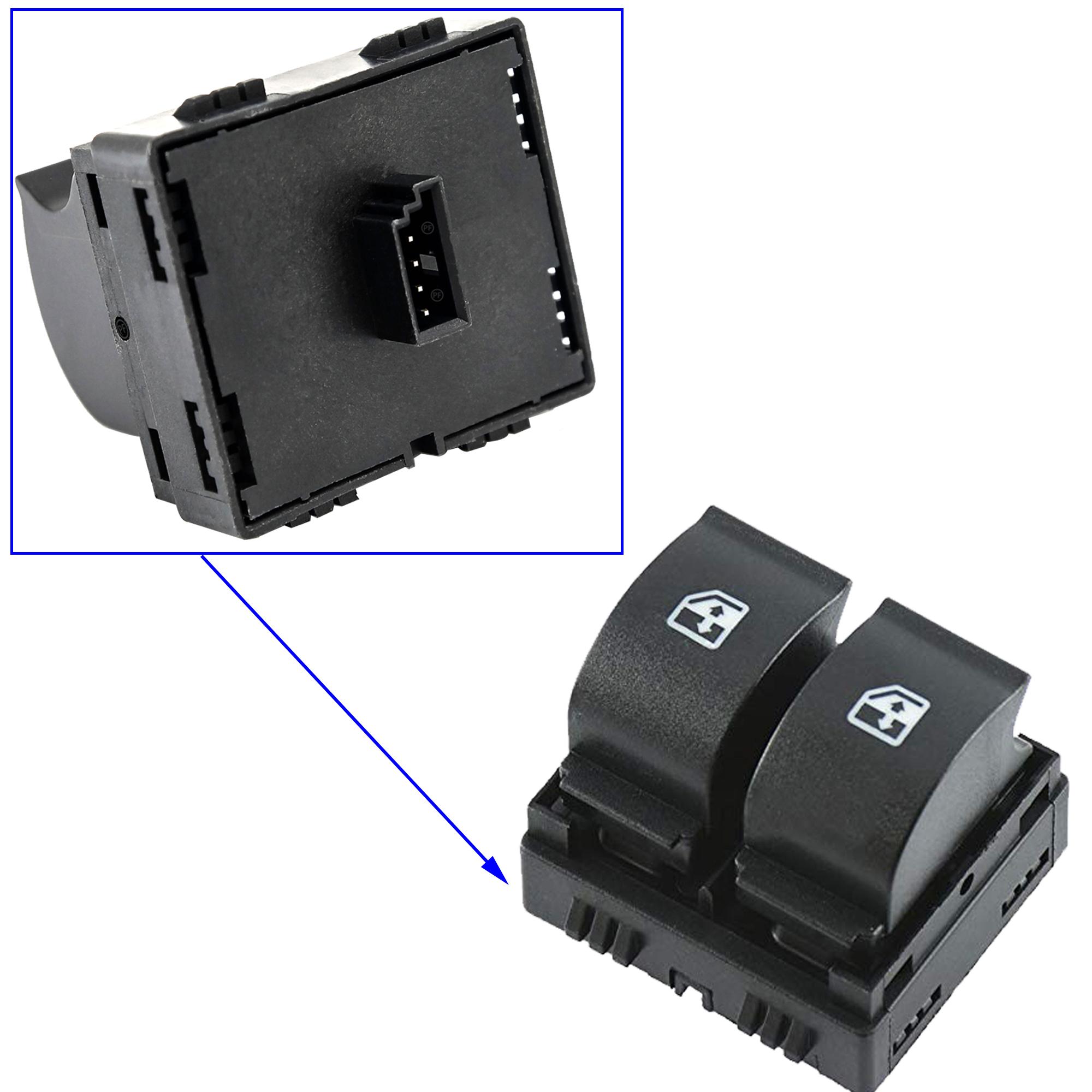 Bouton de lève-vitre avant gauche pour Fiat Linea à partir de 2006 PARTSLINE SC32699