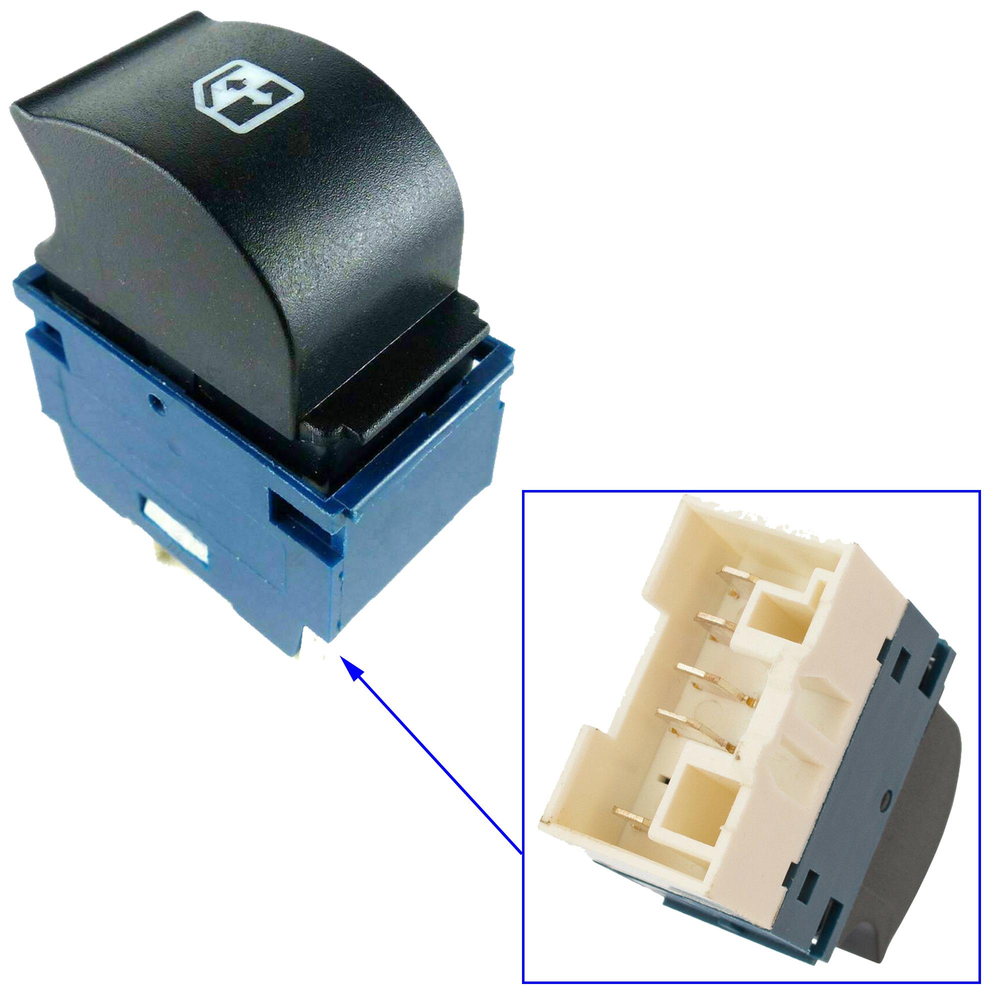 Bouton de lève-vitre avant gauche pour Fiat Doblo PARTSLINE SC32701