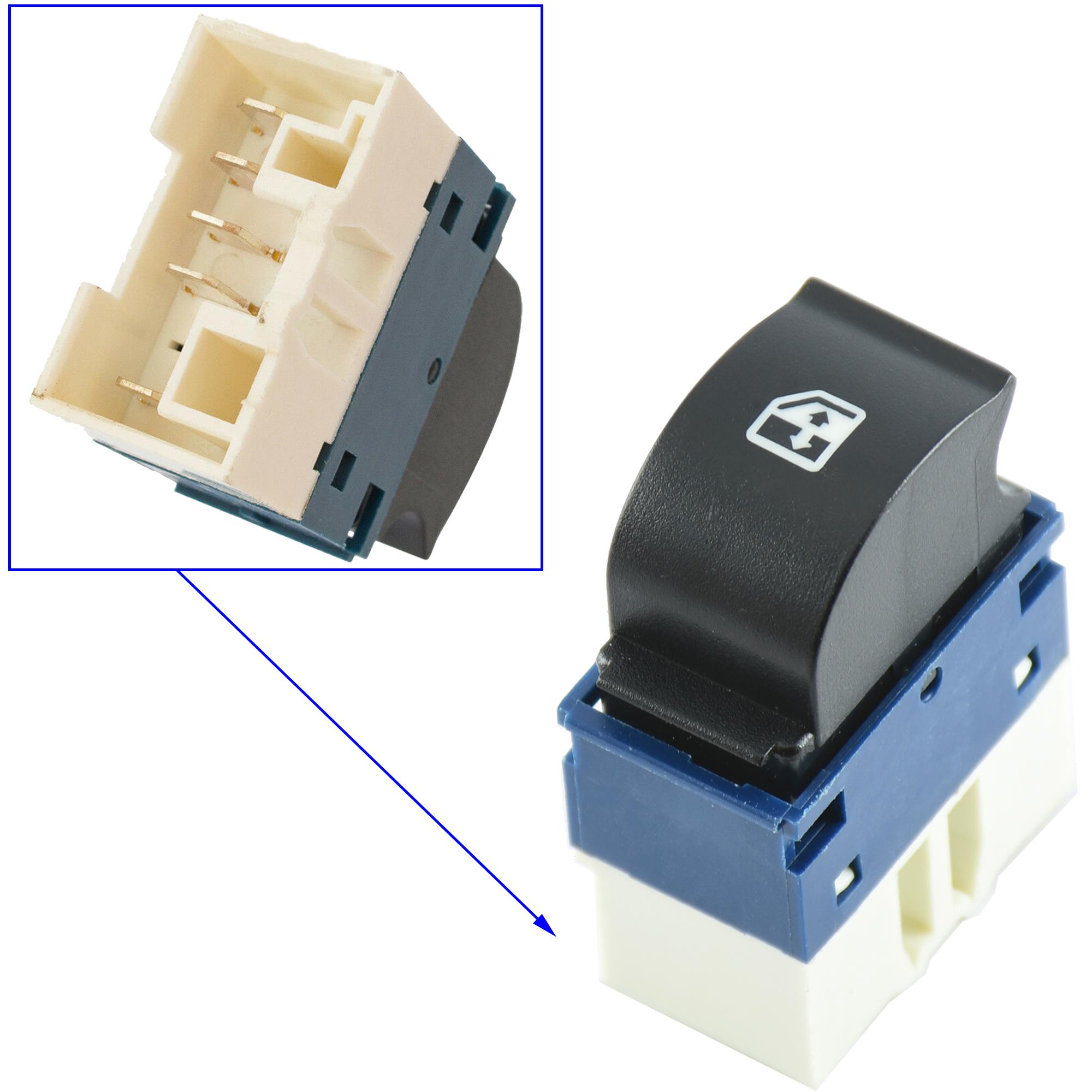 Bouton de lève-vitre avant gauche pour Fiat Doblo PARTSLINE SC32701