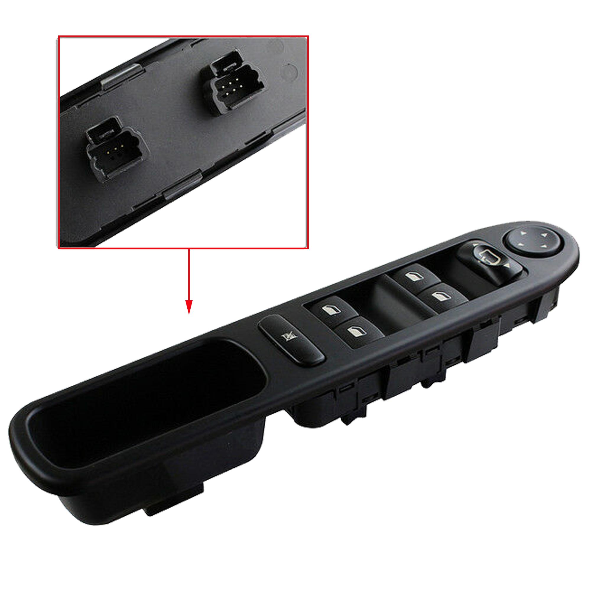 Bouton de lève-vitre avant gauche pour Peugeot 307 tous modèles (2000-2009) PARTSLINE SC32746
