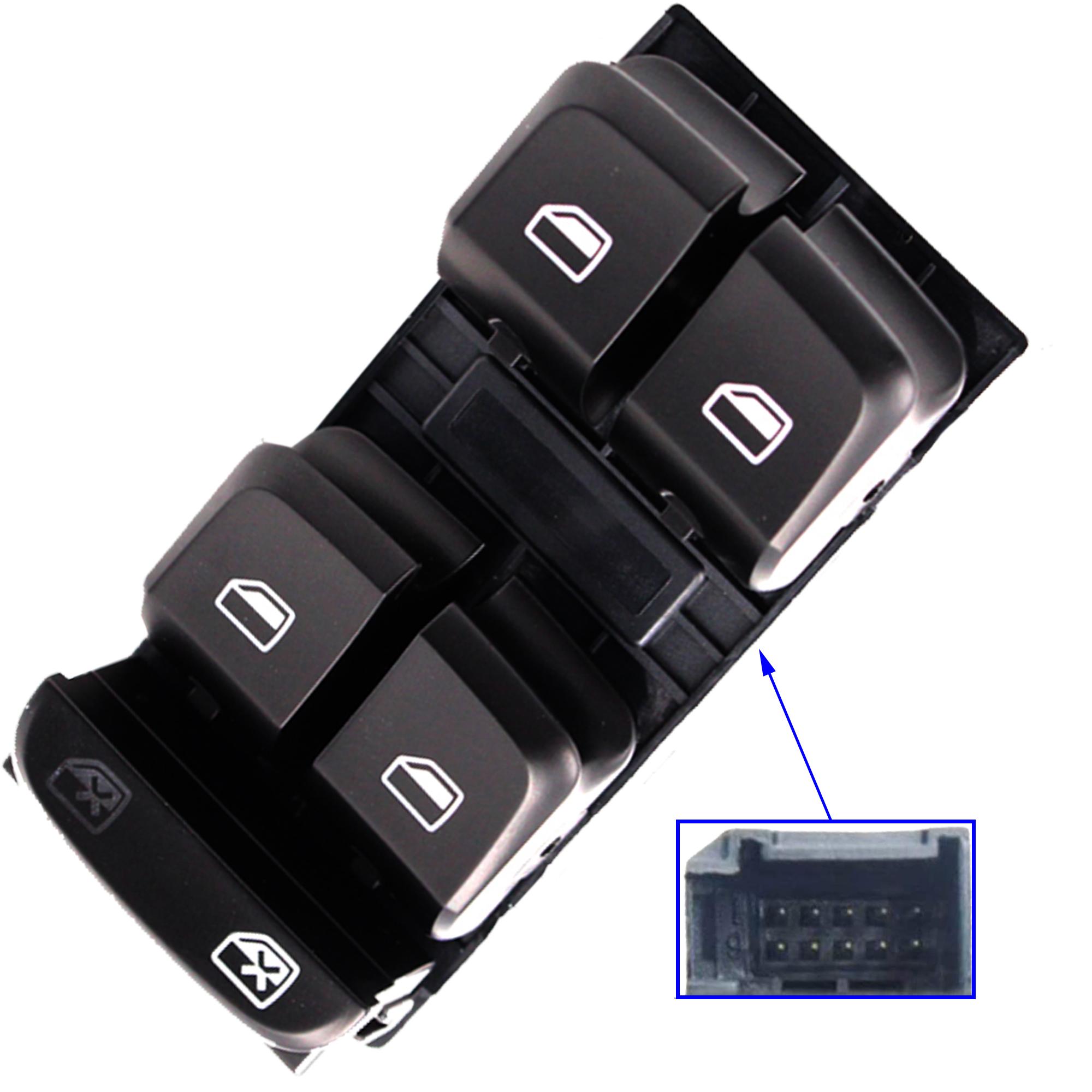 Platine bouton leve vitre avant gauche pour Audi A4 B8 A5 Q5 PARTSLINE SC32810