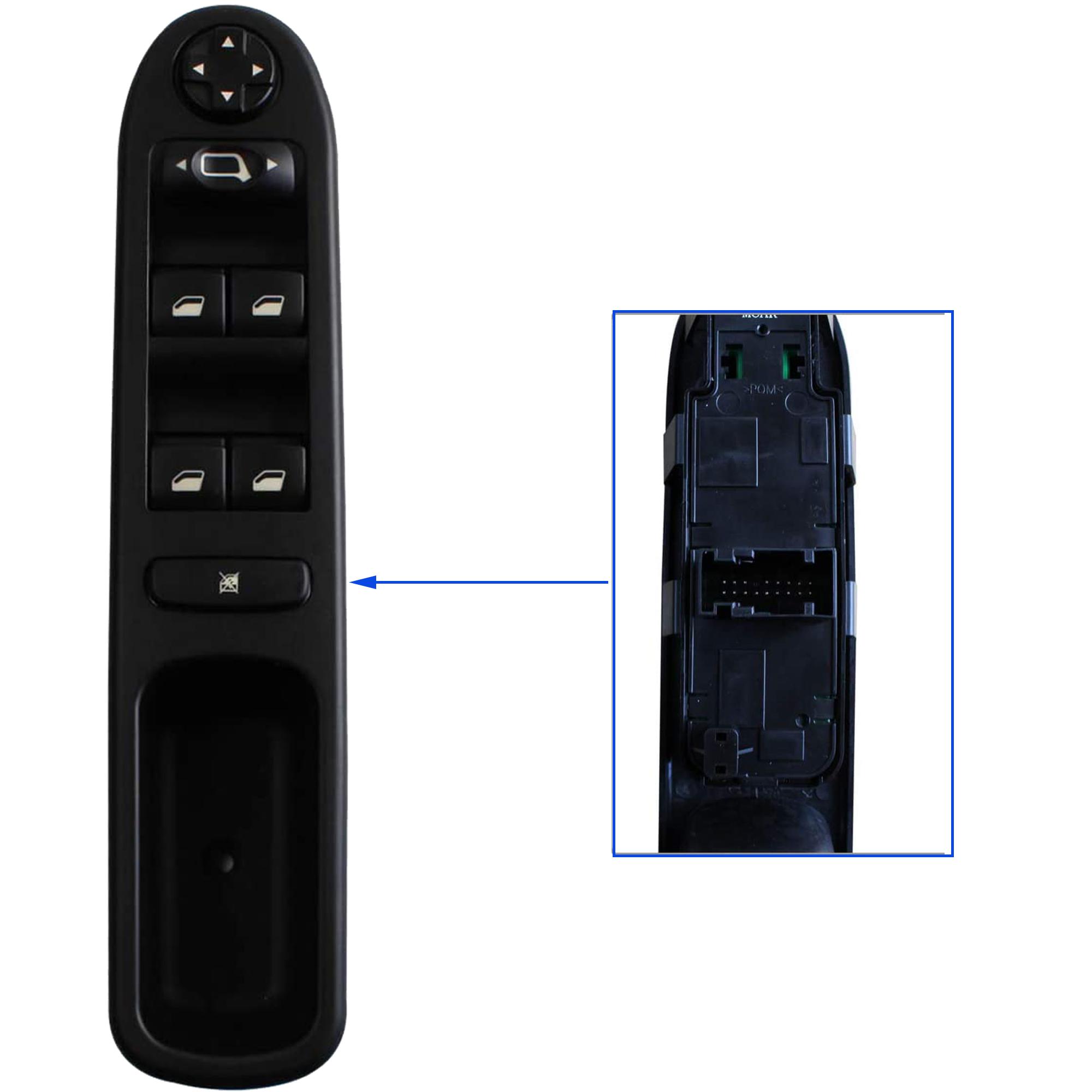 Bouton de lève-vitre avant gauche pour Peugeot 207 (2006-2015) PARTSLINE SC32845