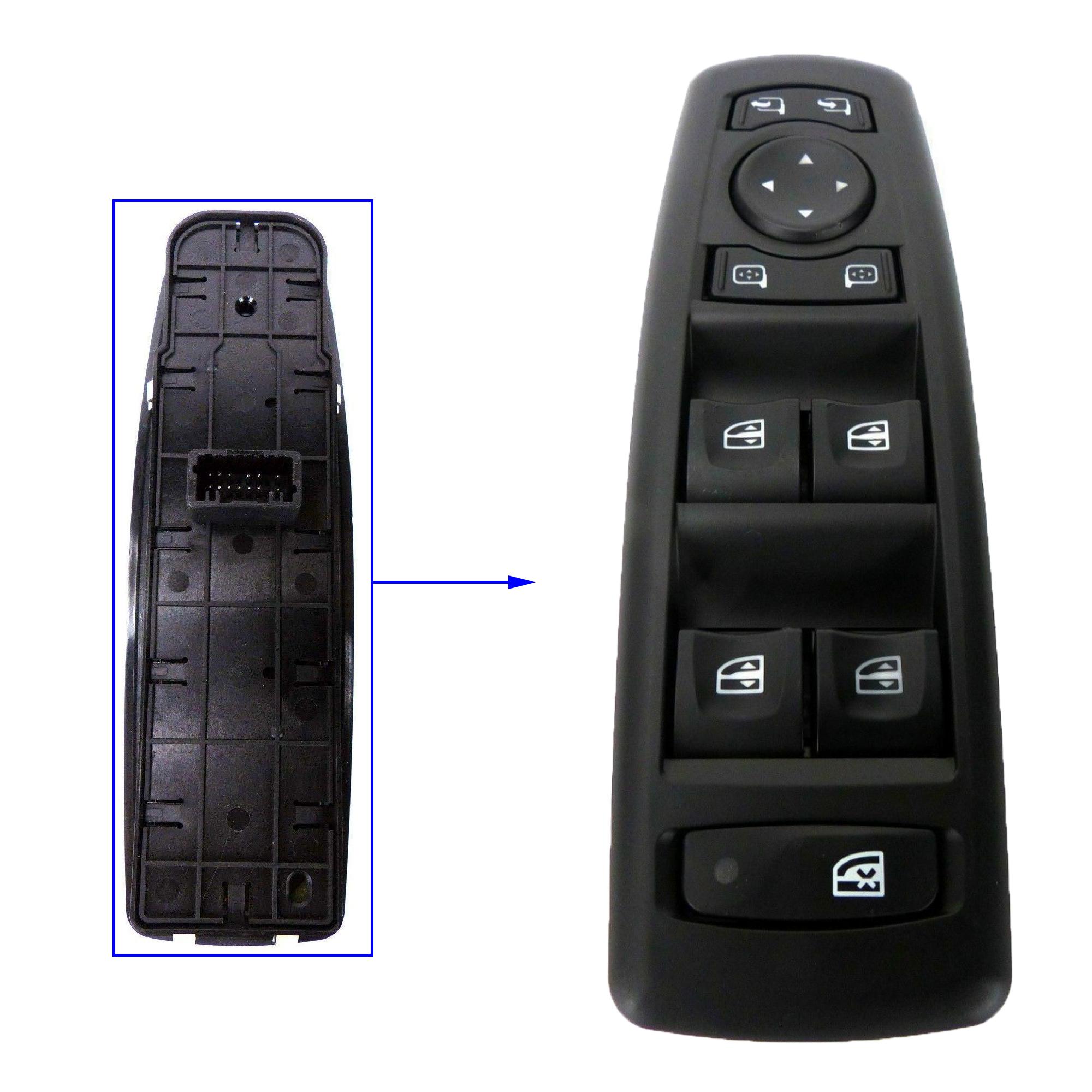 Bouton de lève-vitre avant gauche pour Renault Fluence Laguna 3 Megane 3 PARTSLINE SC32862