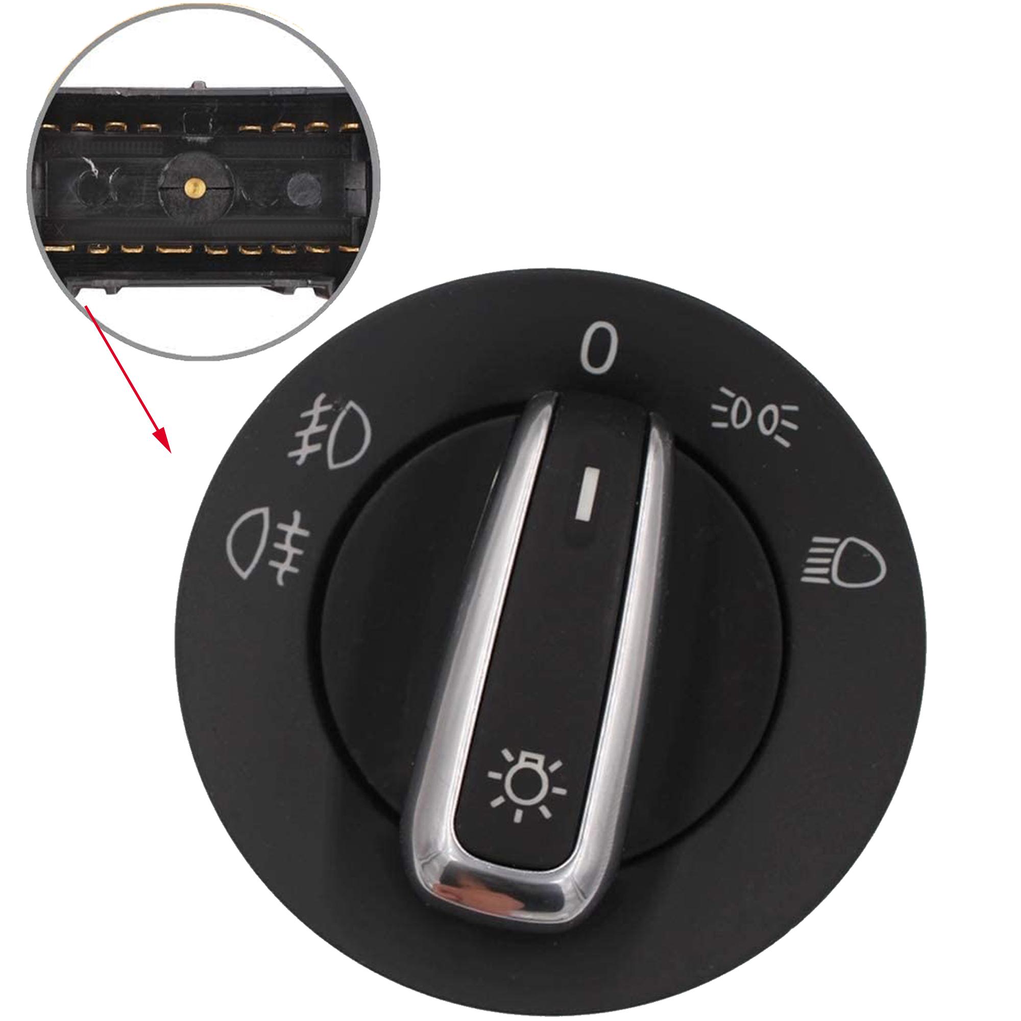 Bouton, commande d'éclairage phare feux pour Seat, Skoda, VW PARTSLINE SC32879