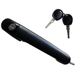 Poignée porte extérieure avant gauche ou droite + serrure + 2 clés pour VW Polo 6n PARTSLINE SC33093