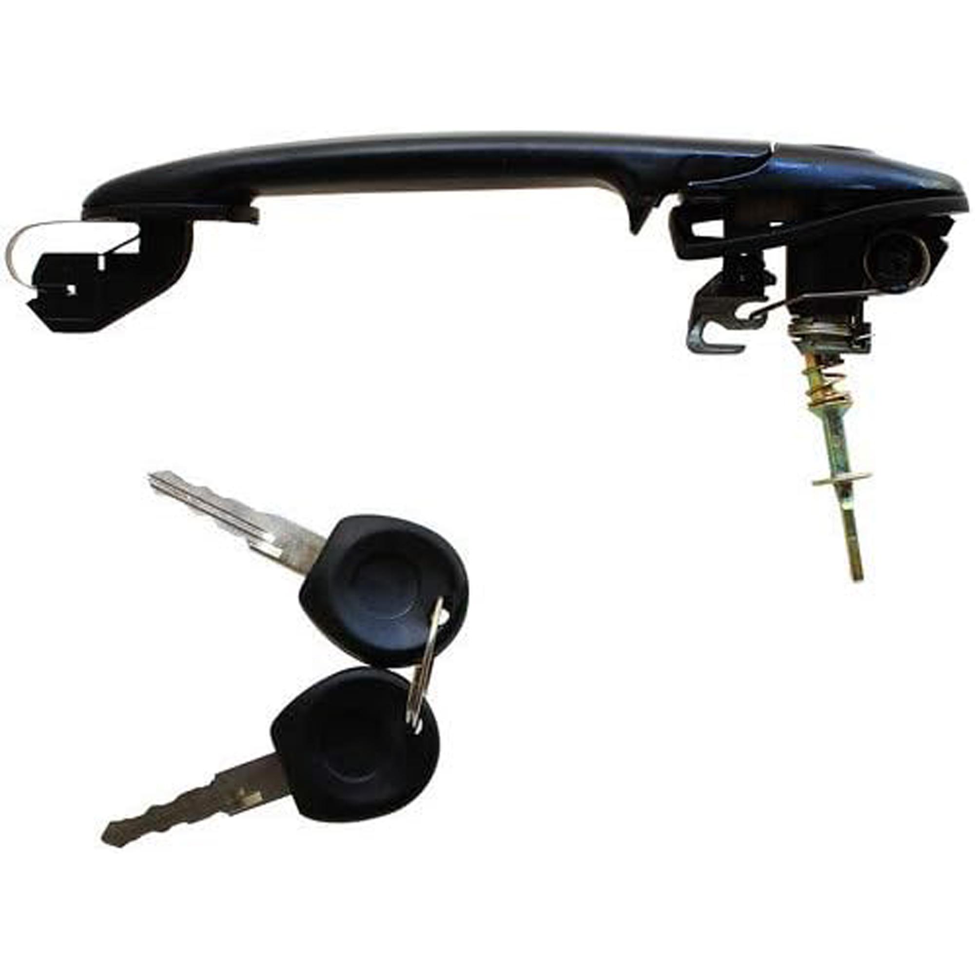 Poignée porte extérieure avant gauche ou droite + serrure + 2 clés pour VW Polo 6n PARTSLINE SC33093