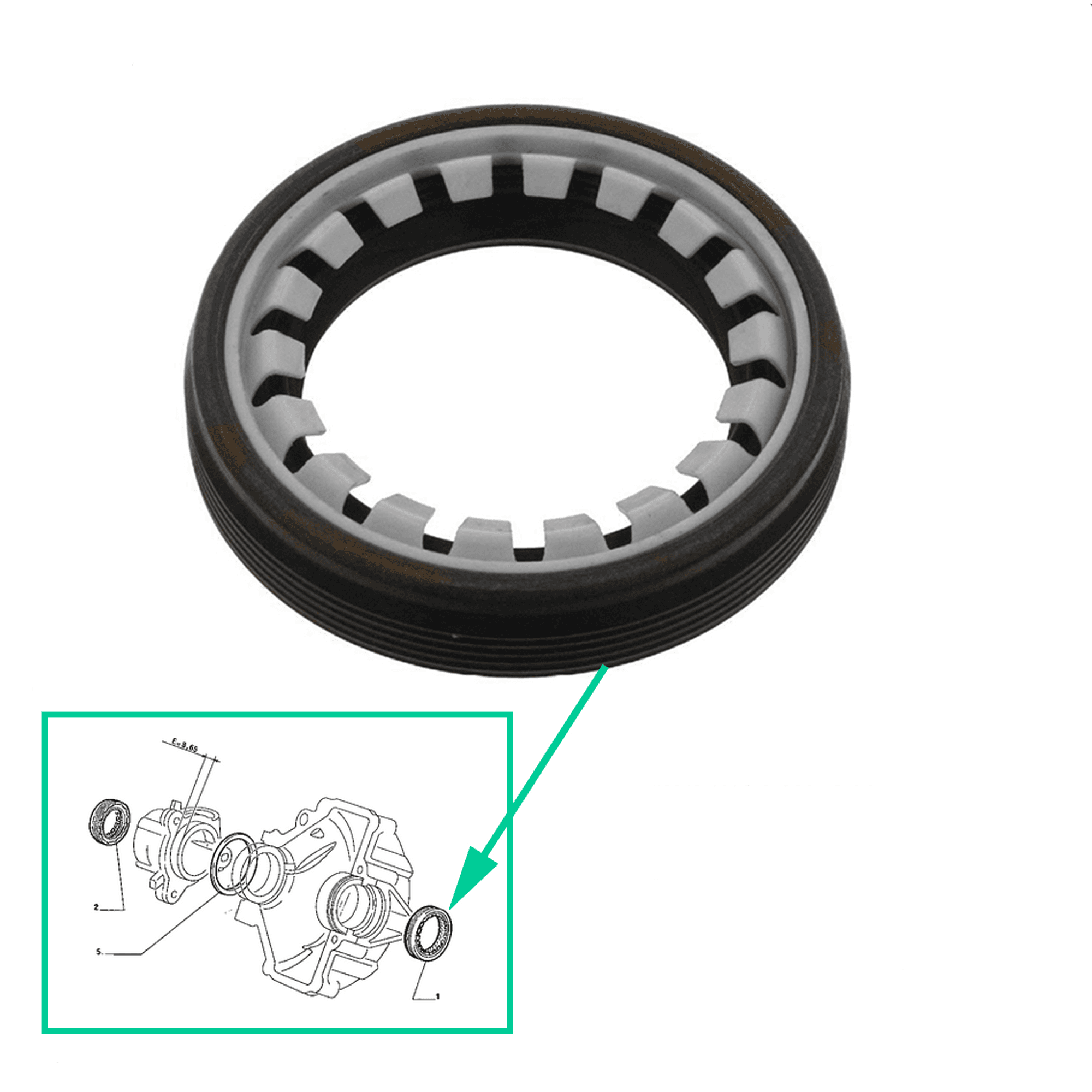 Bague étanchéité joint spi boîte de vitesse avant gauche pour 206 207 307 C3 C4 PARTSLINE SC36743