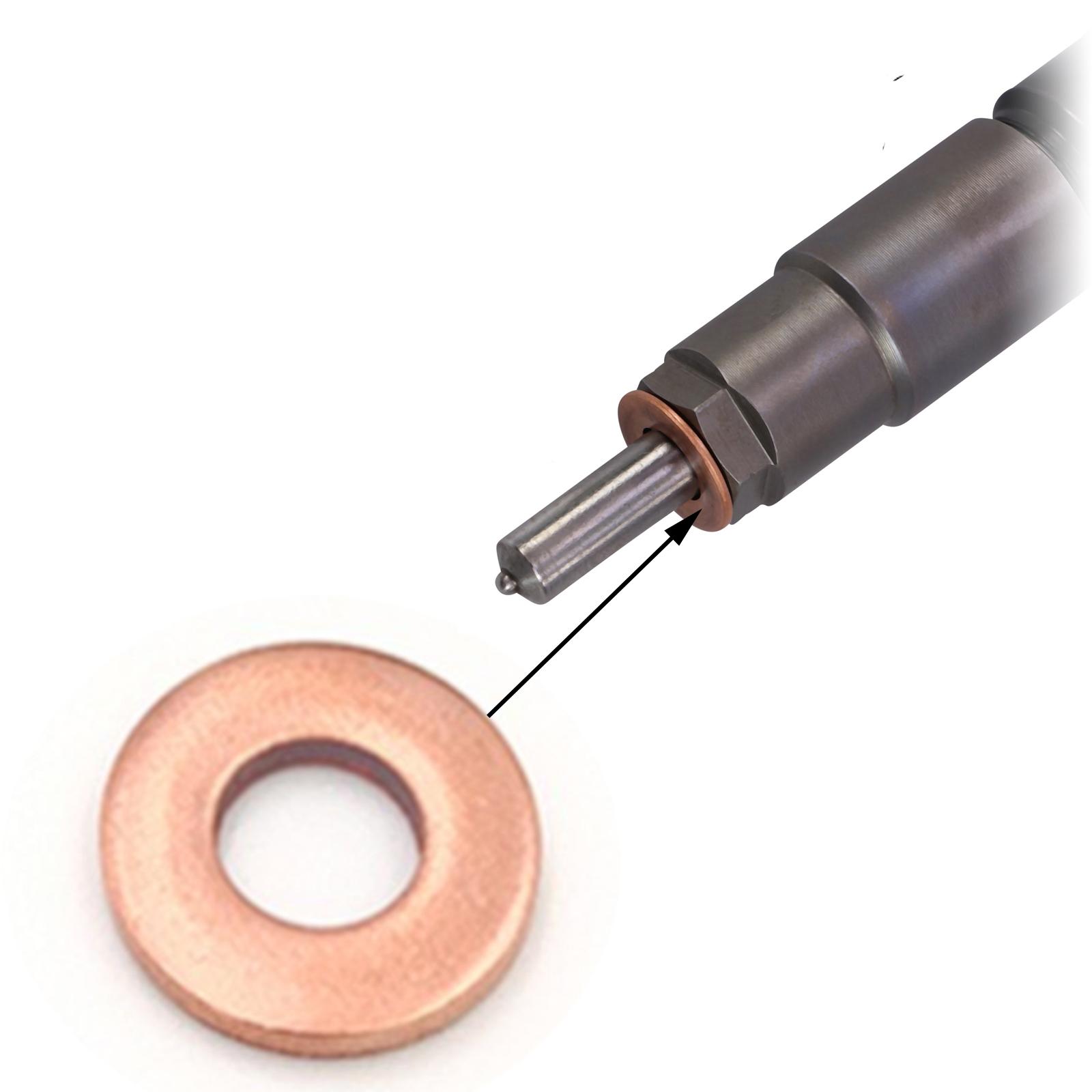 Joint cuivre injecteur 1.4 HDi TDCi MZR-CD pour C1 C3 C2 107 Aygo Fiesta Fusion PARTSLINE SC55765