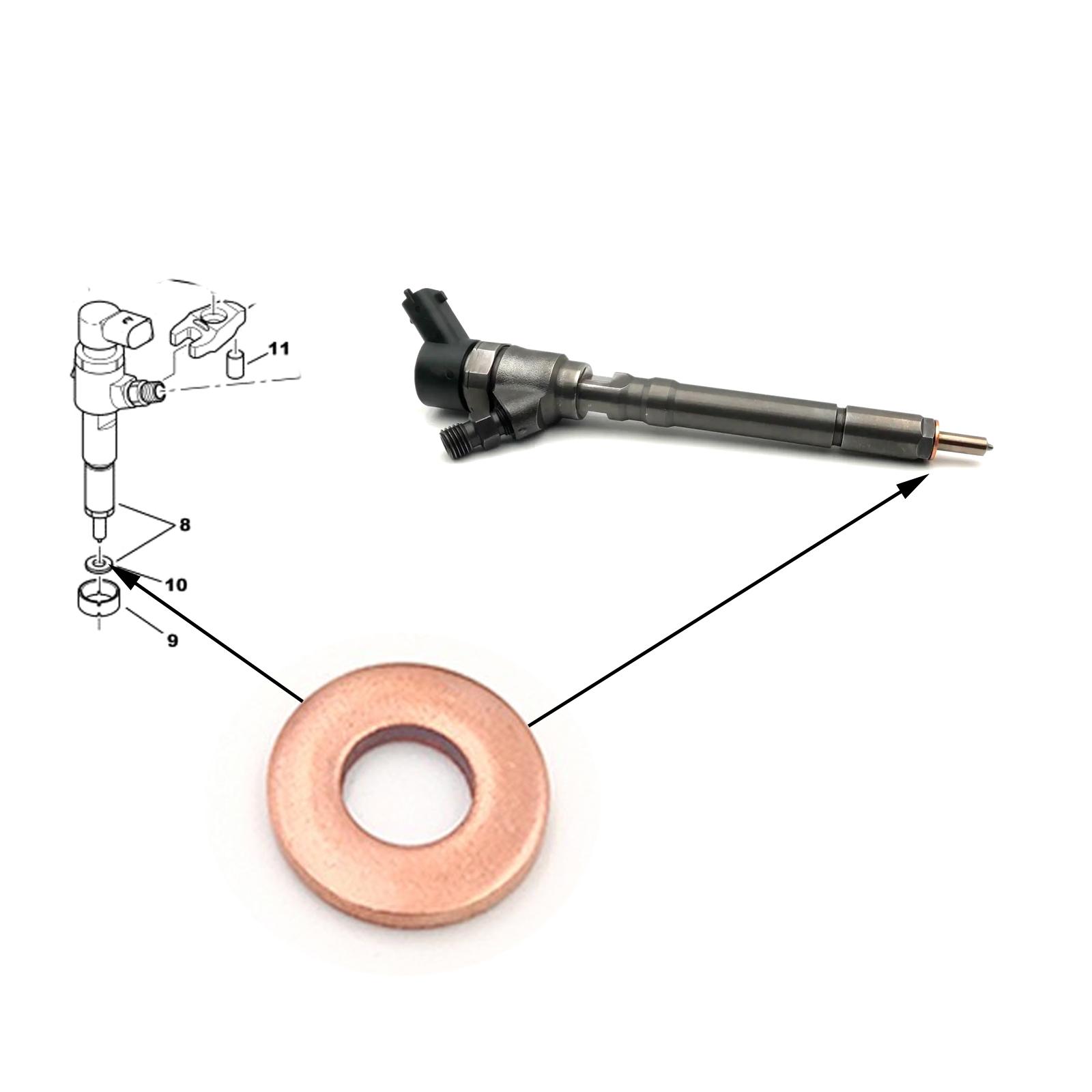 Joint cuivre injecteur 1.4 HDi TDCi MZR-CD pour C1 C3 C2 107 Aygo Fiesta Fusion PARTSLINE SC55765