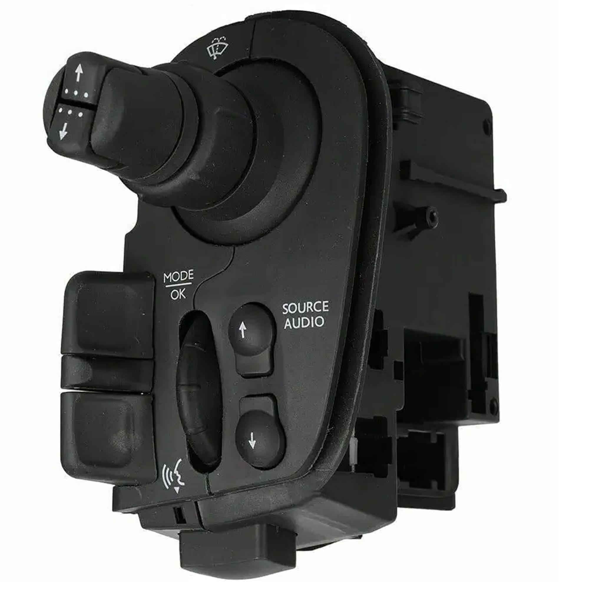 Commodo, commande essuie glace + autoradio pour Renault Clio 3 Kangoo 2 Modus PARTSLINE SC55813