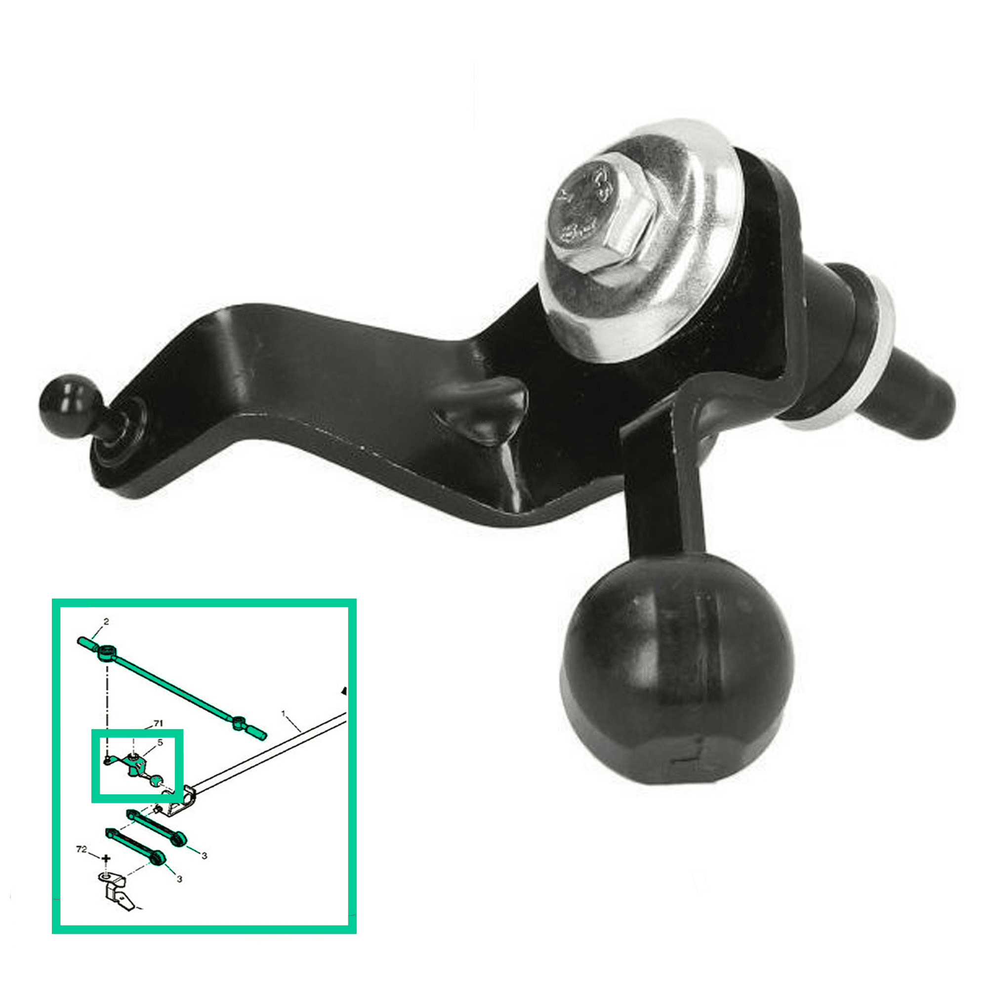 Levier de renvoi tringlerie de vitesse pour Berlingo Partner Xsara 206 PARTSLINE SC56399