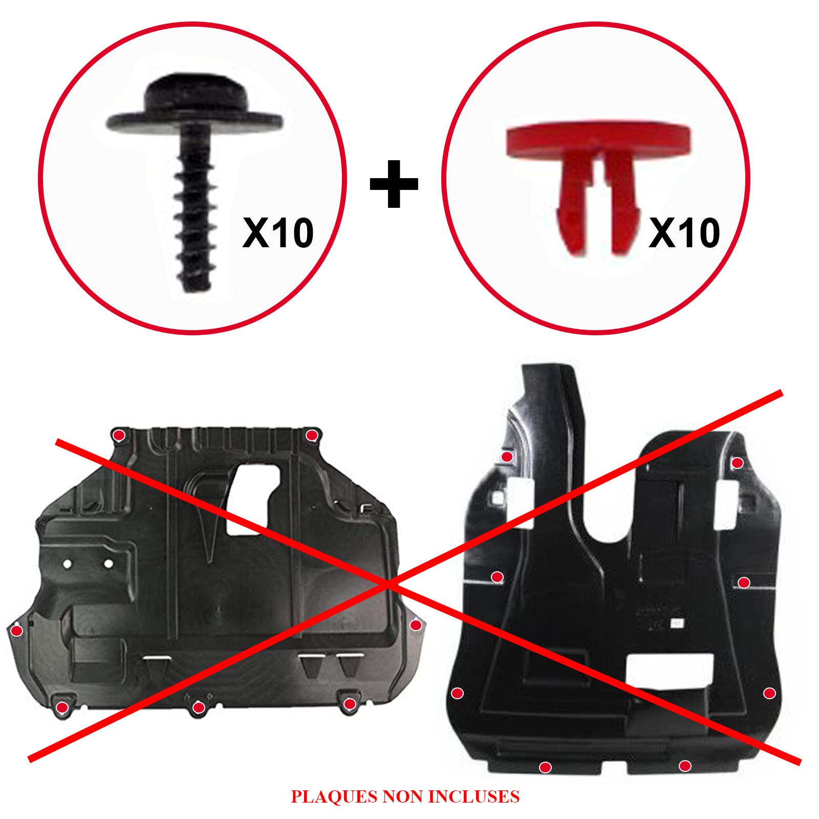 Kit vis cache sous moteur pour Focus Mondeo Kuga B-Max C-Max Transit PARTSLINE SC56513
