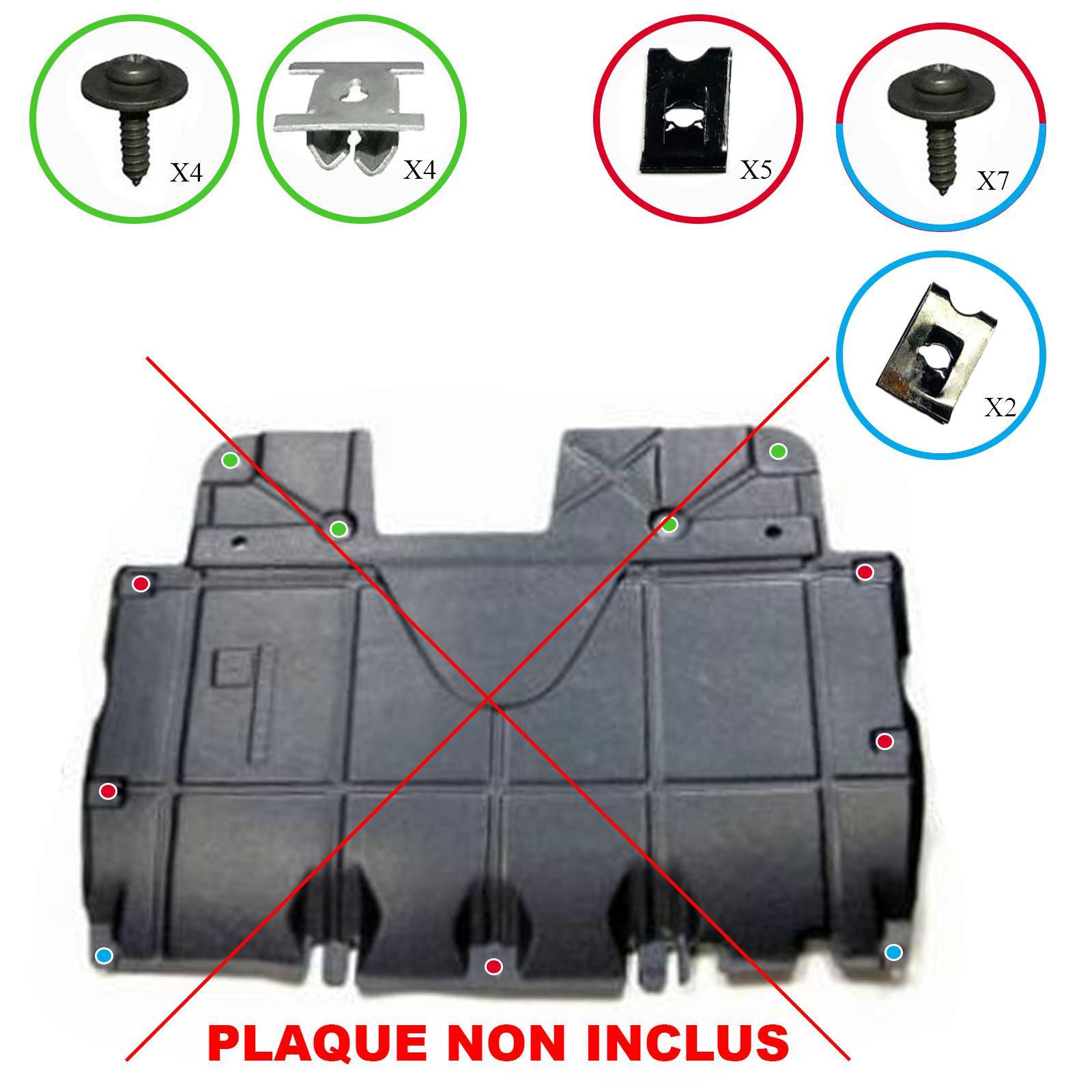 Kit fixation cache sous moteur pour Doblo Grande Punto Combo PARTSLINE SC56735