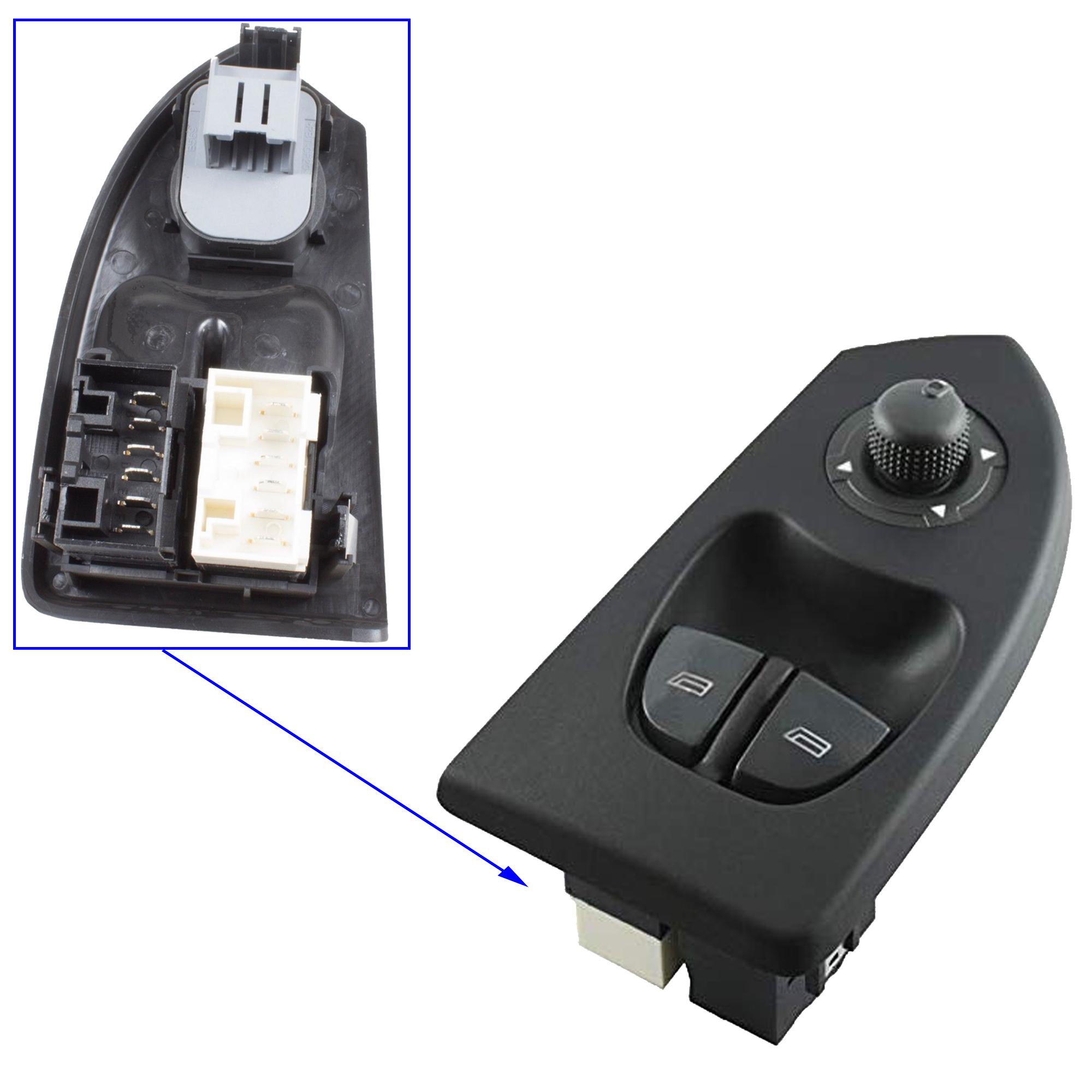 Bouton de lève-vitre avant gauche rétroviseur pour Jumper, Ducato, Boxer 2002-2006 PARTSLINE SC56800