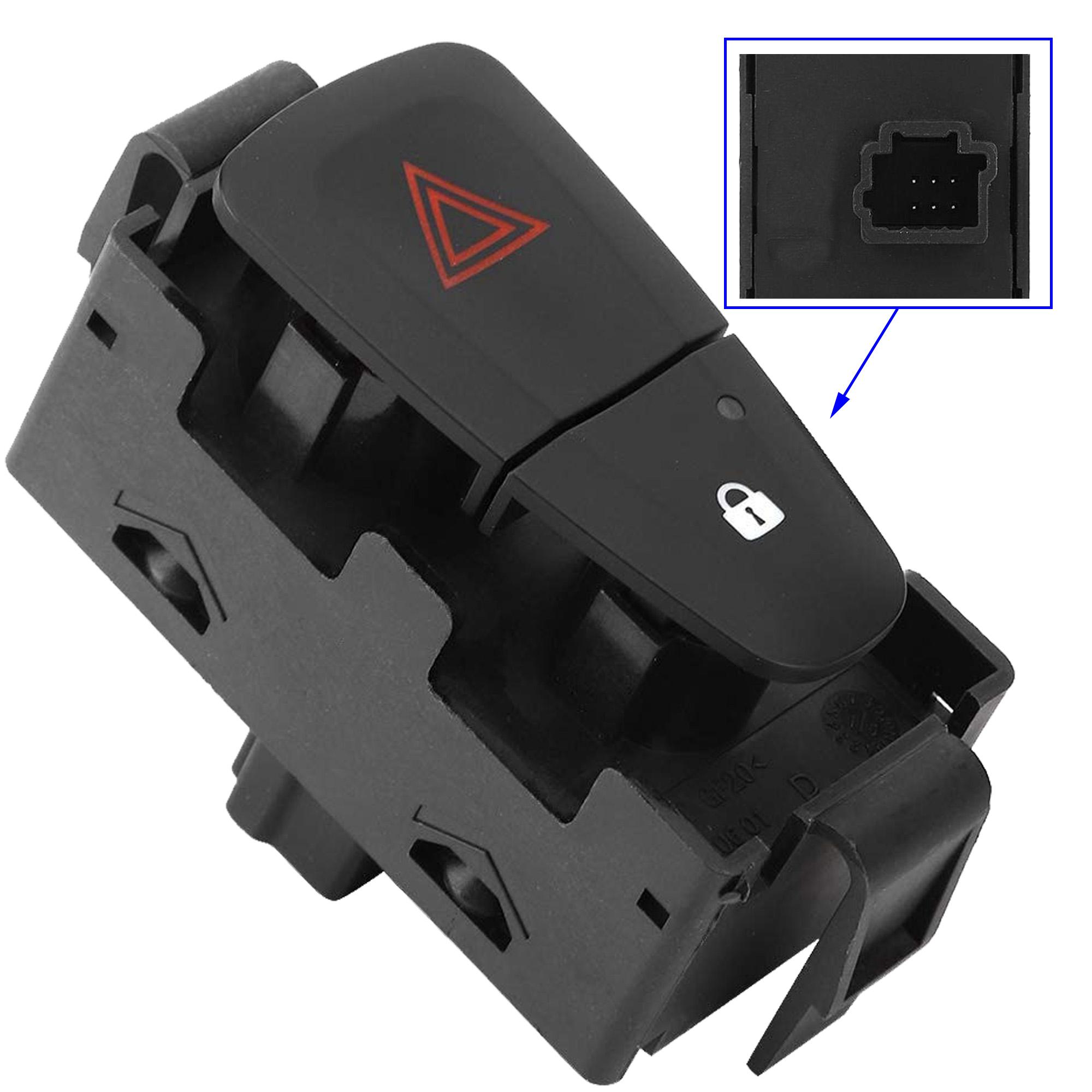 Bouton feux detresse verrouillage portes pour Megane Fluence Scenic Logan Sandero PARTSLINE SC56945