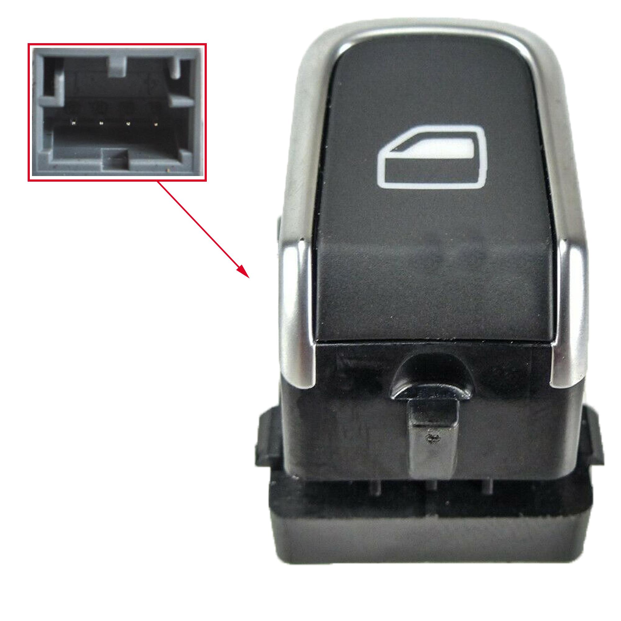 Bouton de lève-vitre avant droit ou arrière gauche ou droit pour Audi PARTSLINE SC57010