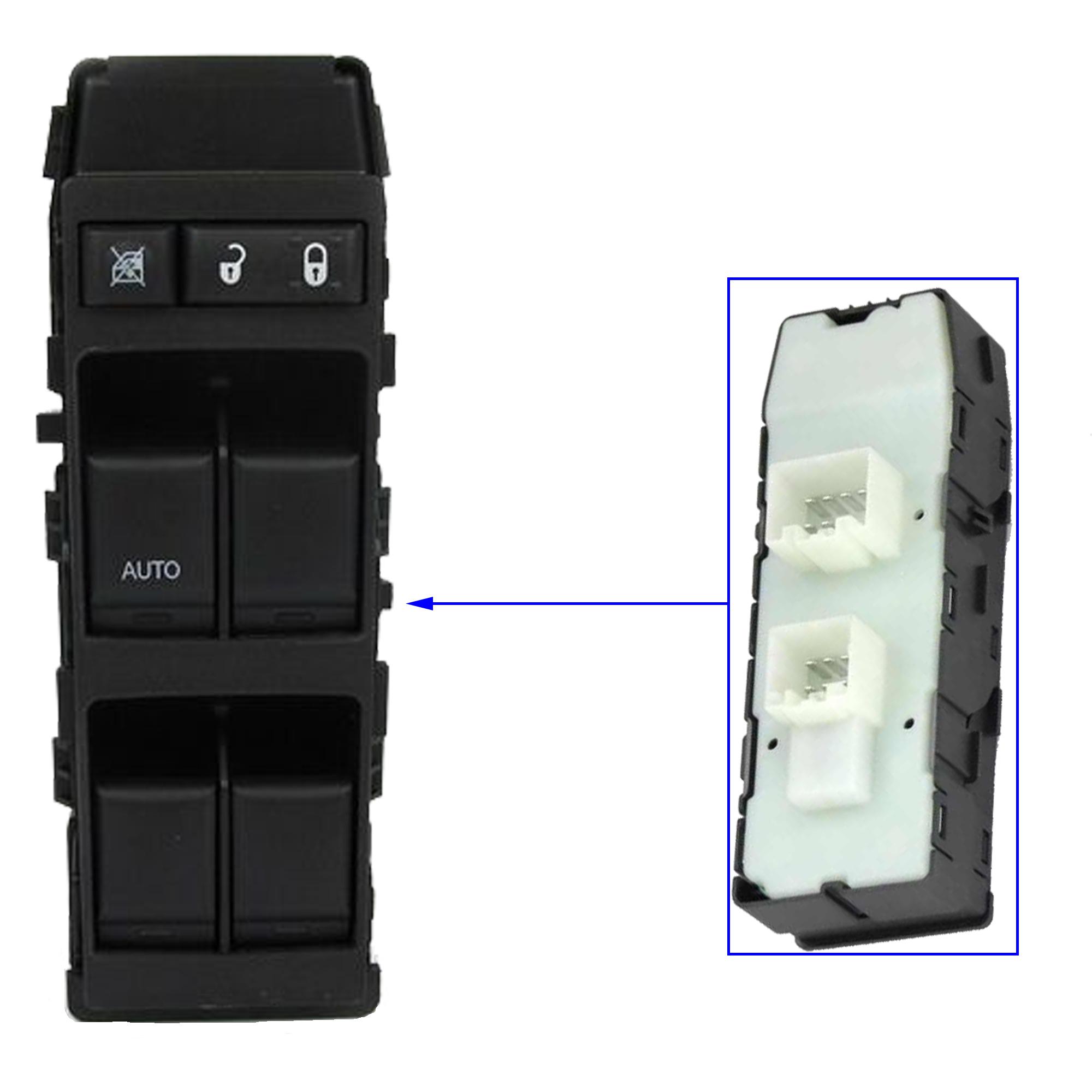 Bouton de lève-vitre avant gauche pour Dodge Caliber Jeep Compass Patriot PARTSLINE SC57011
