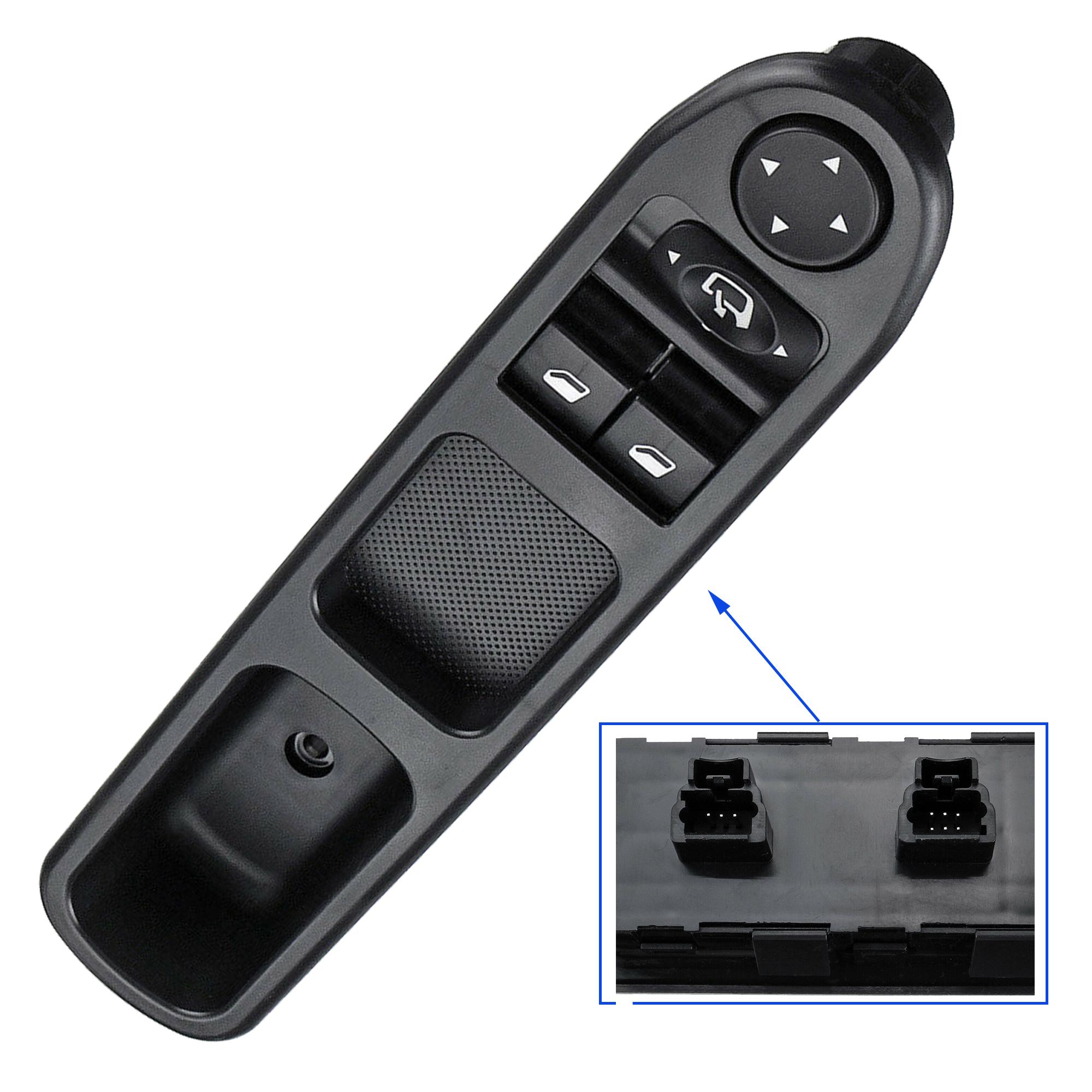 Bouton de lève-vitre avant gauche pour Peugeot 307 tous modèles (2000-2012) PARTSLINE SC57040