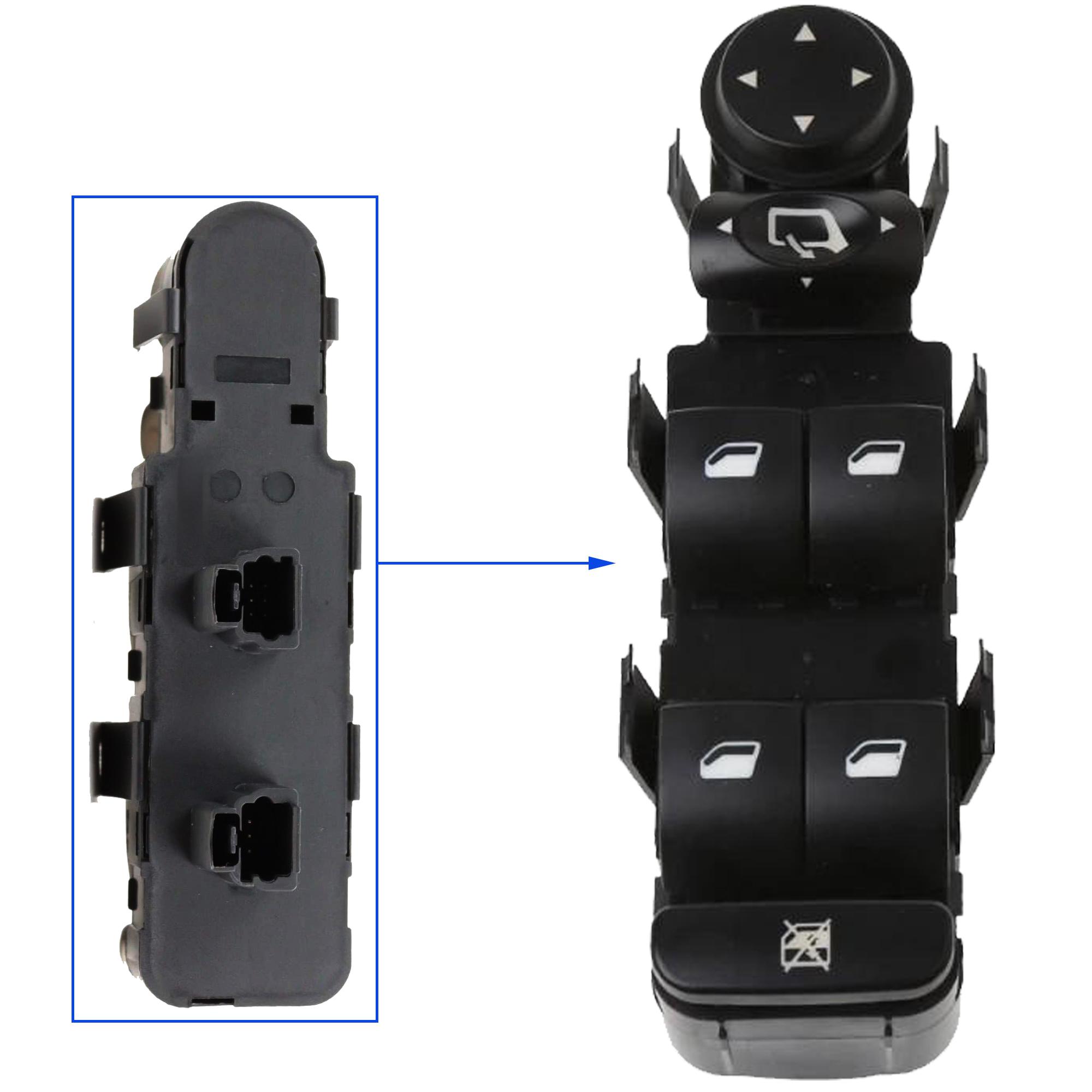 Bouton de lève-vitre avant gauche pour Citroën C4 C5 C8 et Peugeot 307 807 PARTSLINE SC57043