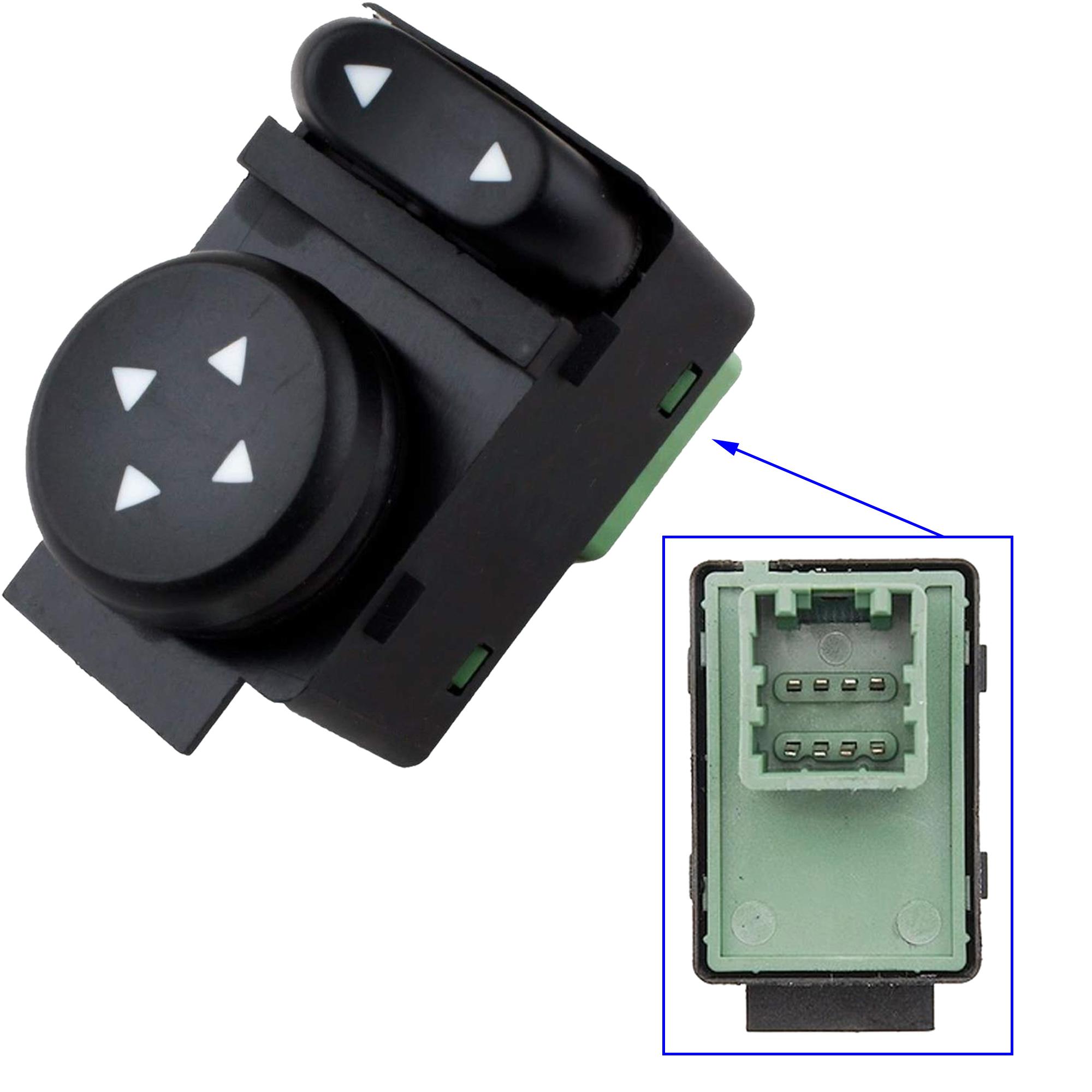 Bouton reglage retros electriques pour Fiat Brava Bravo Doblo PARTSLINE SC57057